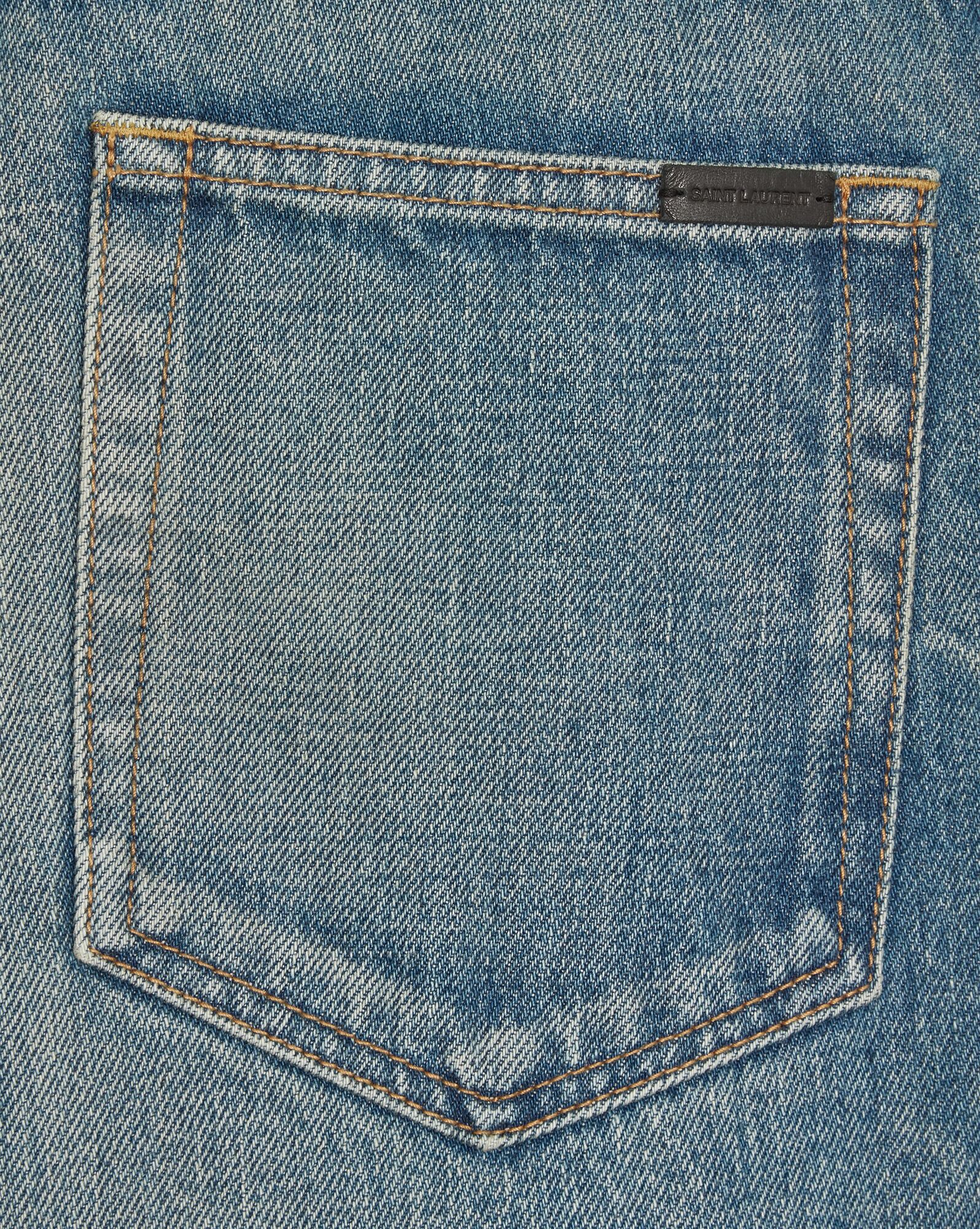 YSL 70's Jeans Blau | 40219-FJIO