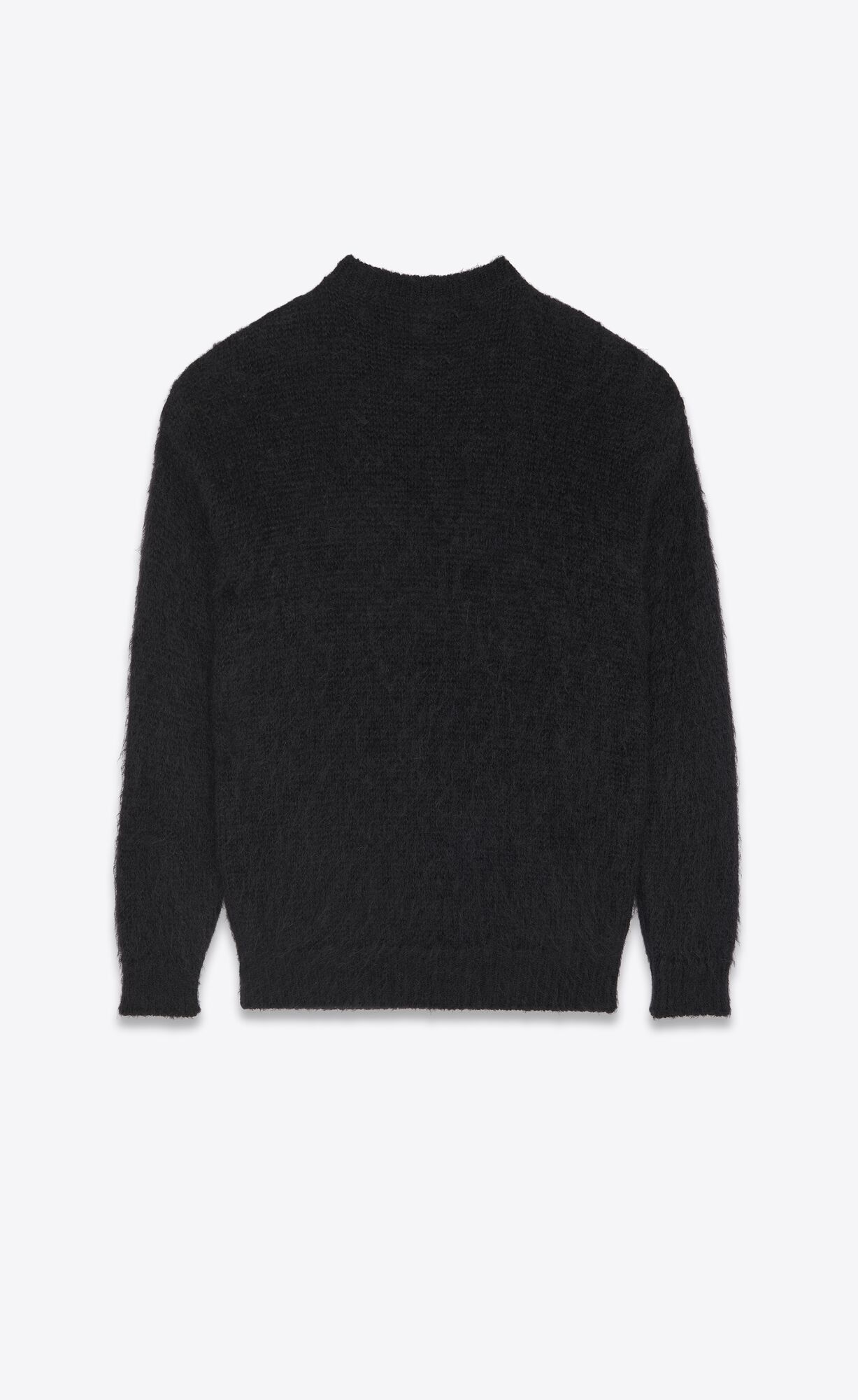 YSL 90s Saint Laurent Pullover In Mohair Noir Et Naturel | 97153-HCDX