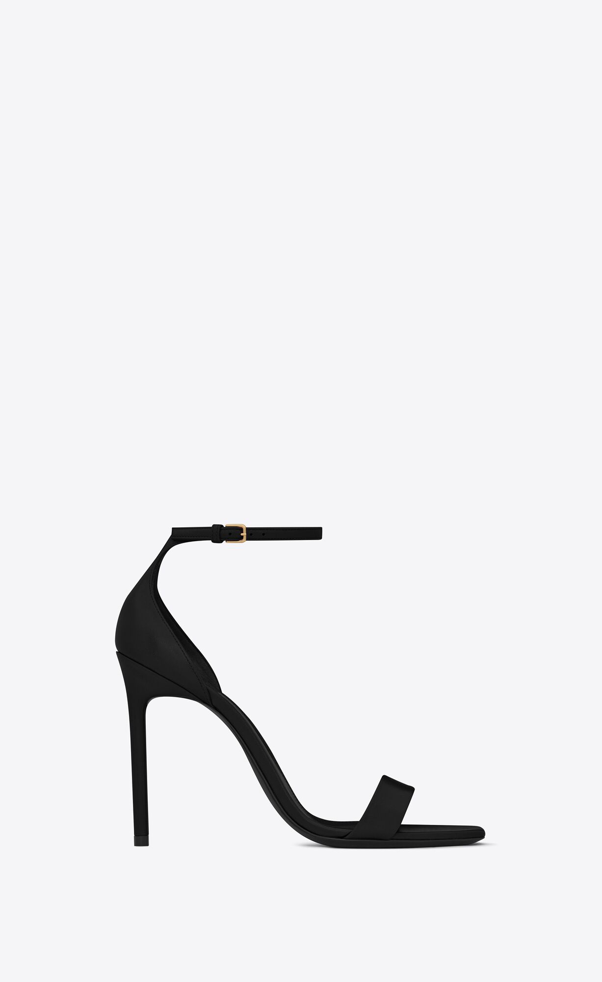 YSL Amber Sandals In Leder Schwarz | 19386-OFCP