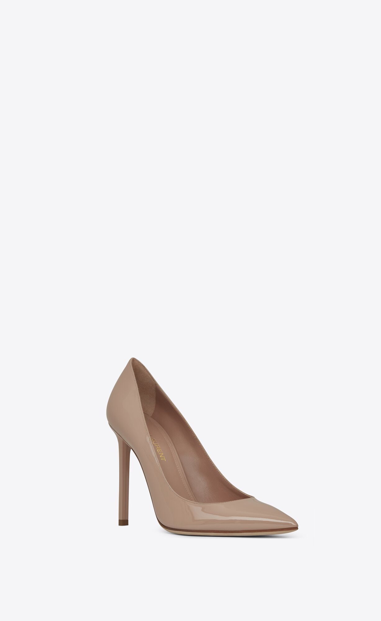 YSL Anja Pumps In Lack Leder Dunkelrosa | 18509-JAZK