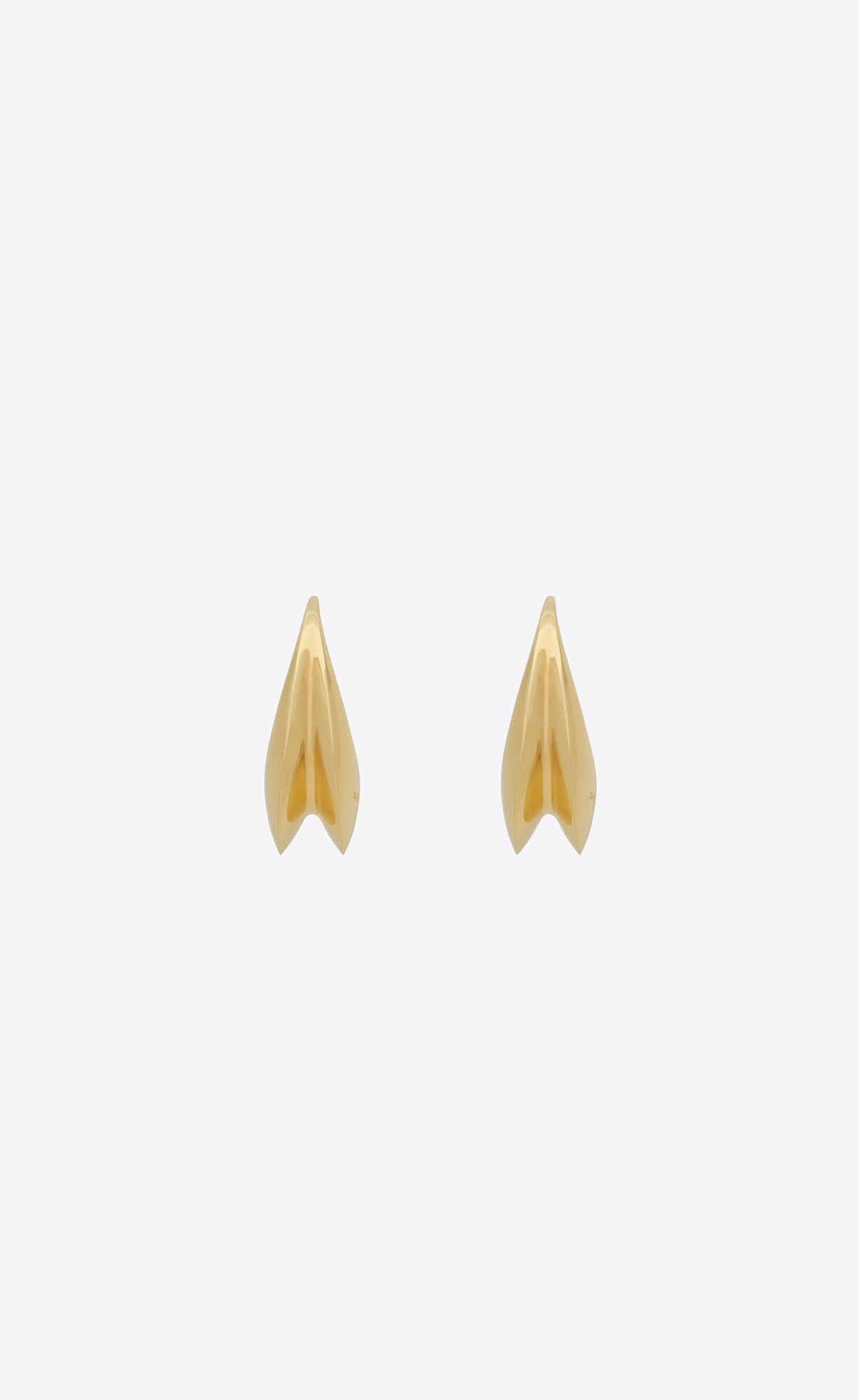 YSL Arty Earrings In Metal Gold | 82057-LOFX