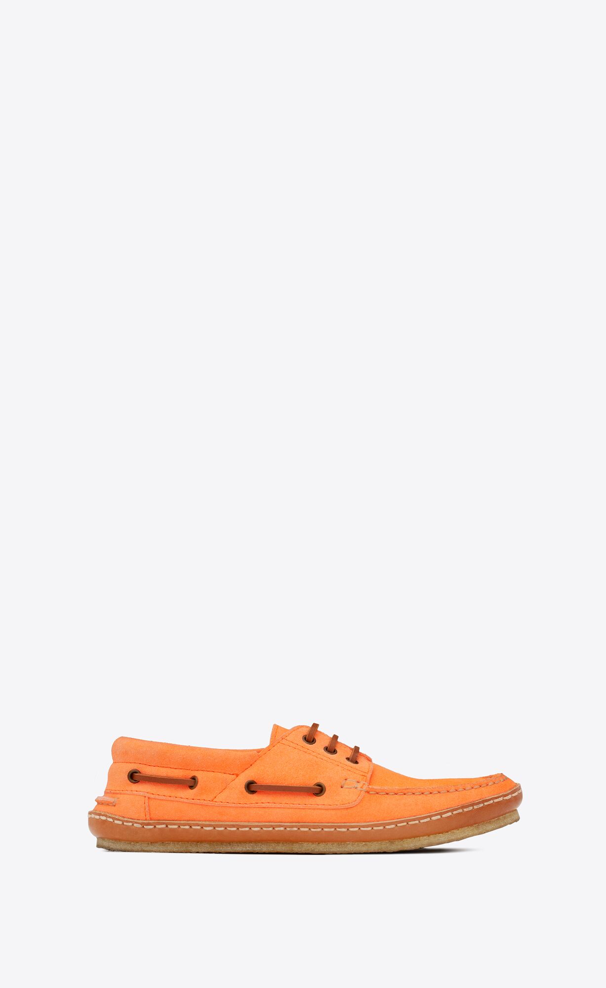 YSL Ashe Boots Shoes In Wildleder Orange | 35947-JTKG