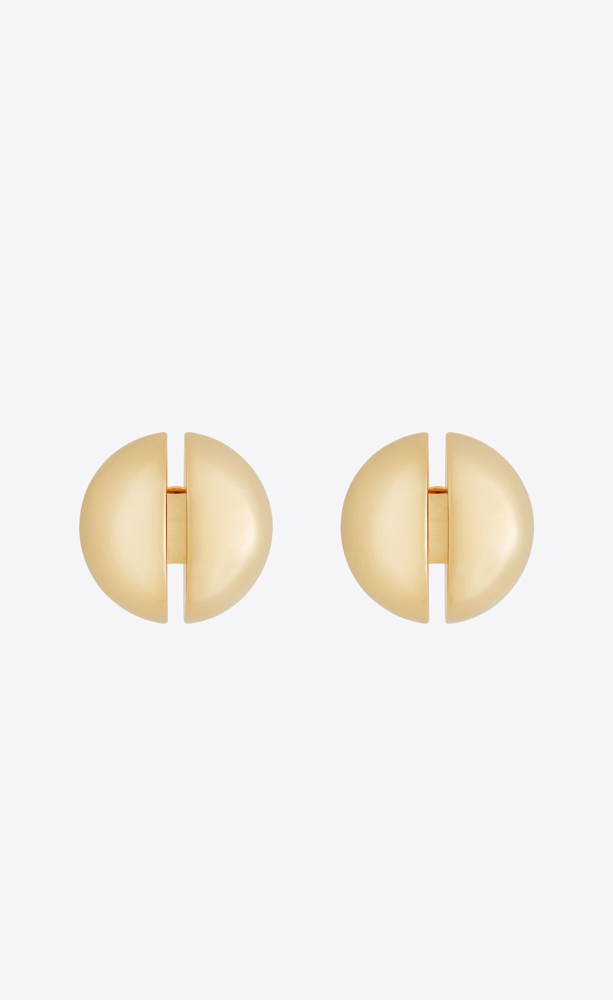 YSL Ball Split Earrings In Metal Gold | 52908-EMPT