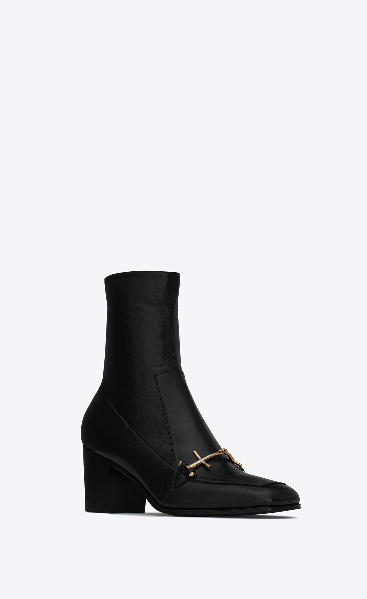 YSL Beau Boots In Smooth Leder Noir | 10984-WLMP