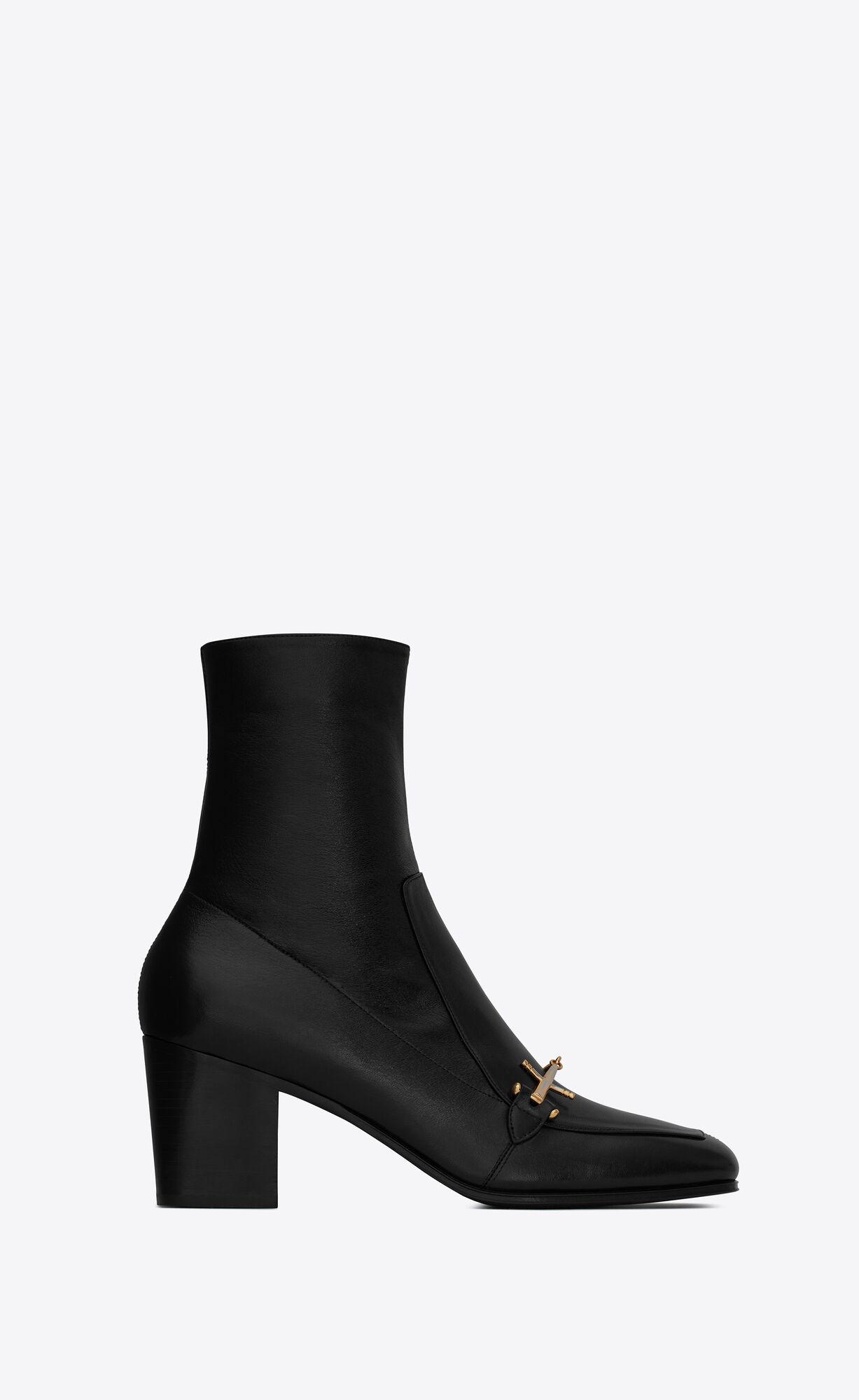 YSL Beau Boots In Smooth Leder Noir | 10984-WLMP