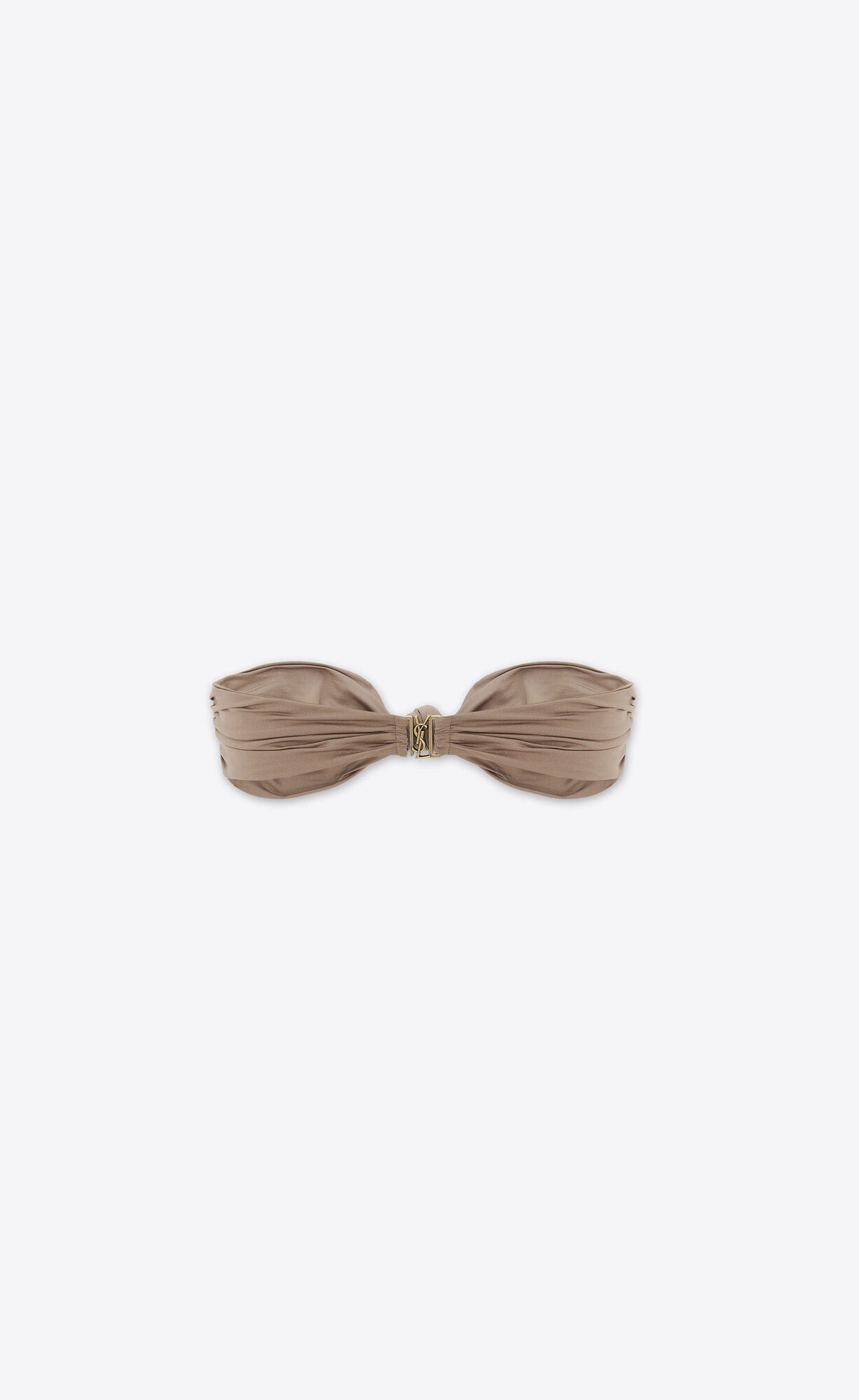 YSL Bikini Bandeau Top Greige | 35687-JLMX