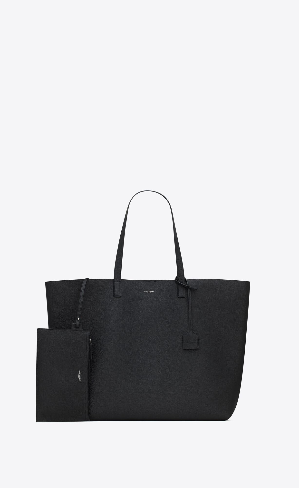 YSL Bold East/West Shopping Bag In Grained Leder Noir | 04163-SRBE