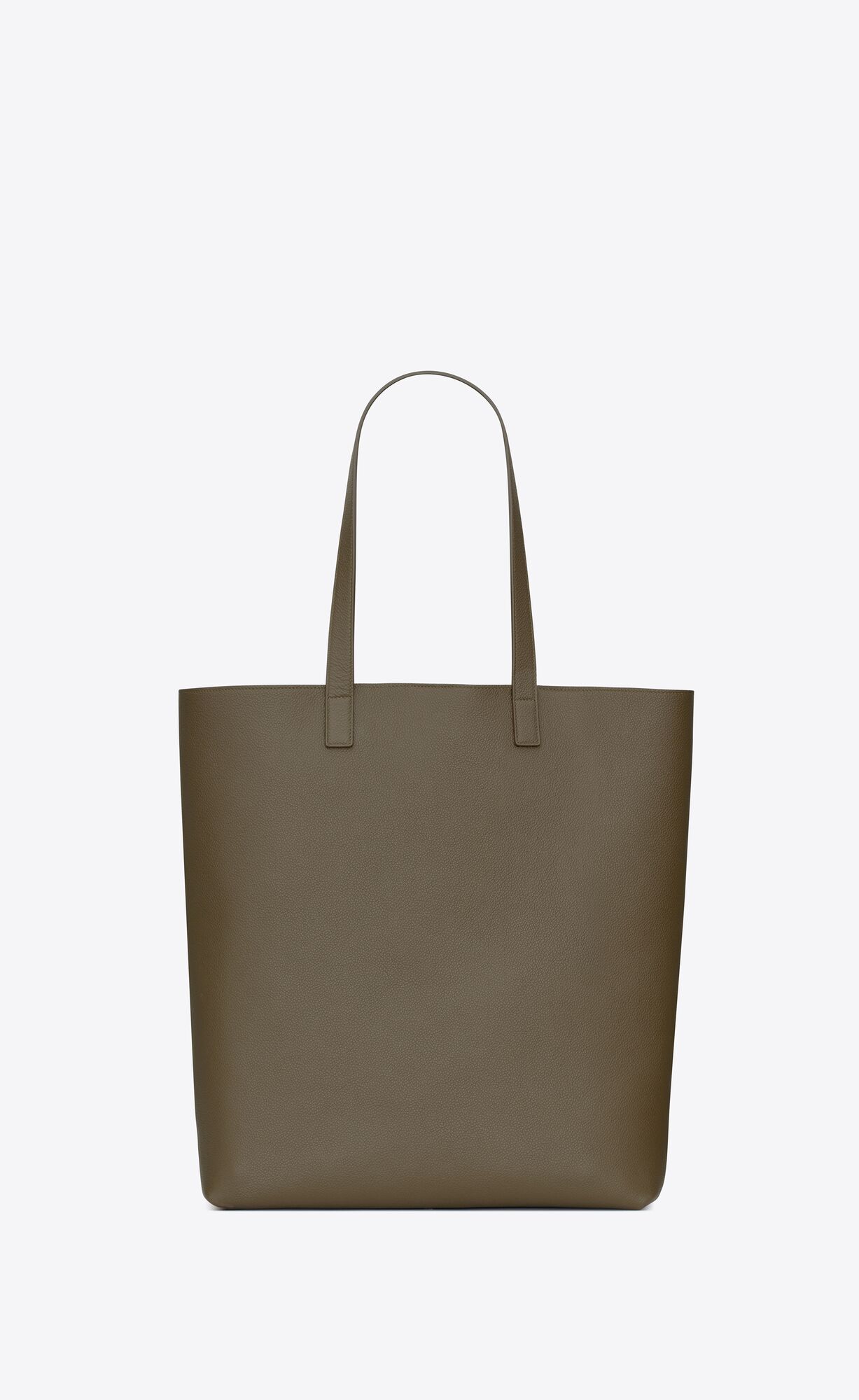 YSL Bold Shopping Bag In Grained Leder Dunkelkhaki | 91865-PLZM