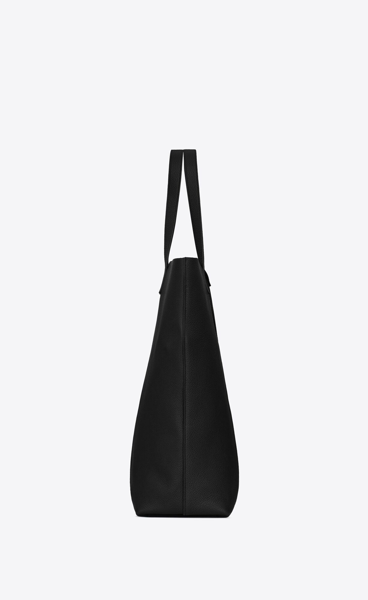 YSL Bold Shopping Bag In Grained Leder Schwarz | 46180-IOJT