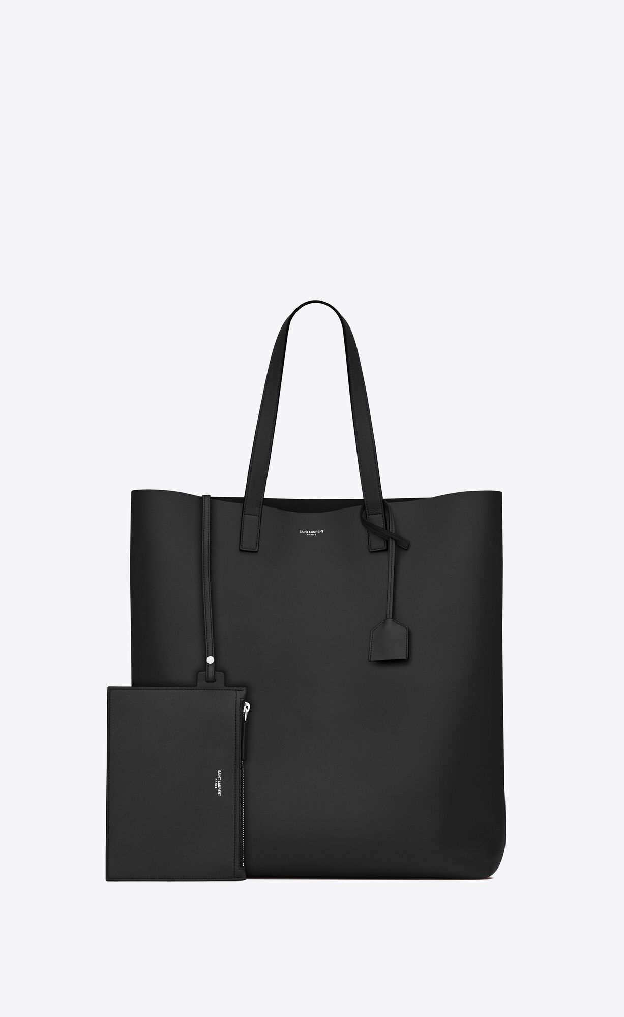 YSL Bold Shopping Bag In Soft Leder Schwarz | 37048-ETDP