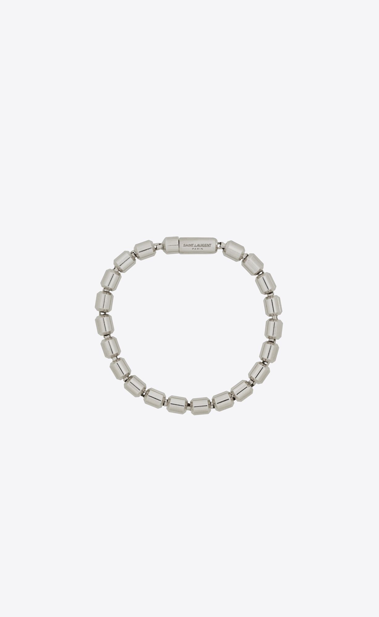 YSL Bolt Bracelet In Metal Palladium | 91857-IBUX