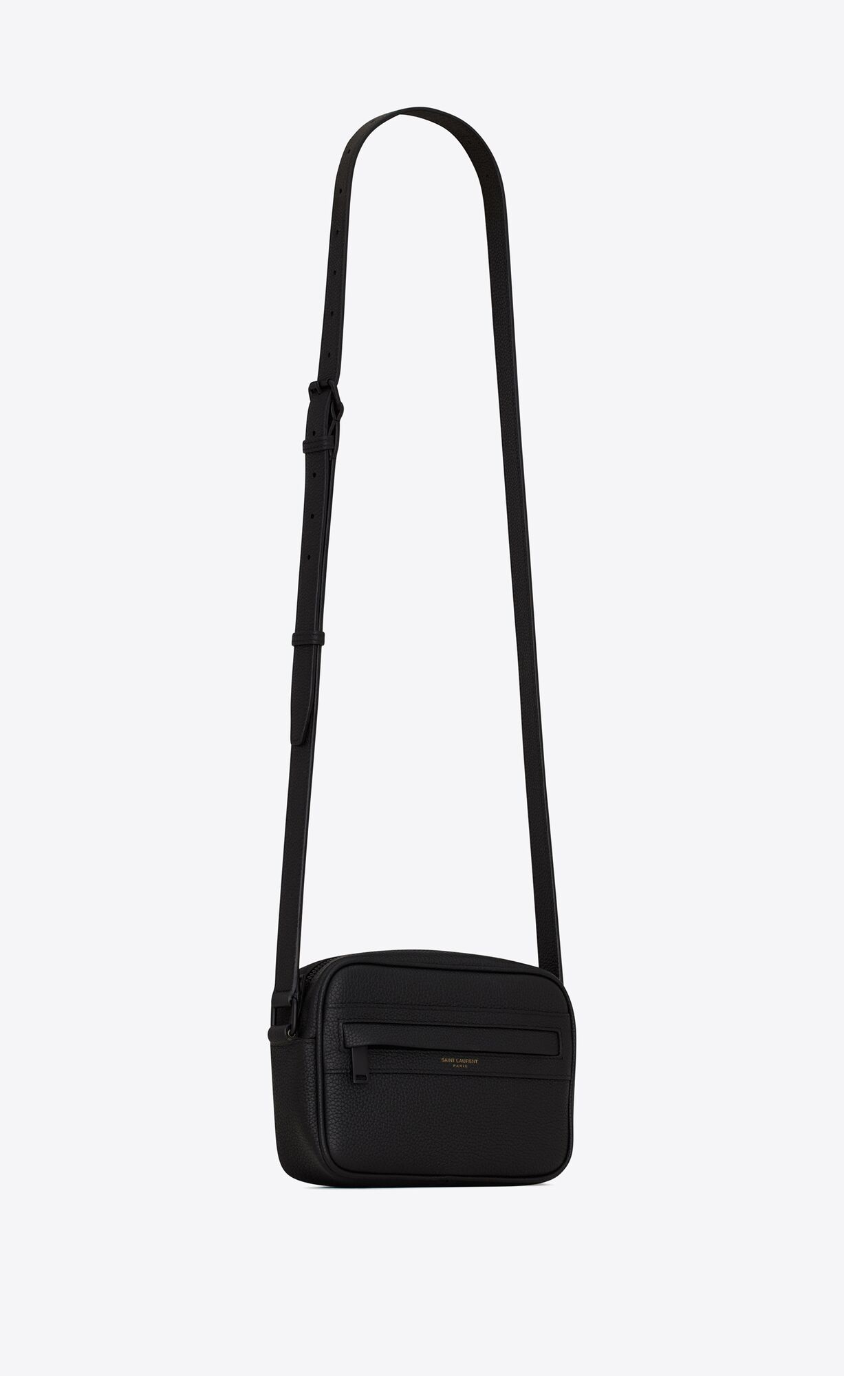 YSL Camp Small Camera Bag In Grained Leder Noir | 14283-IMCF