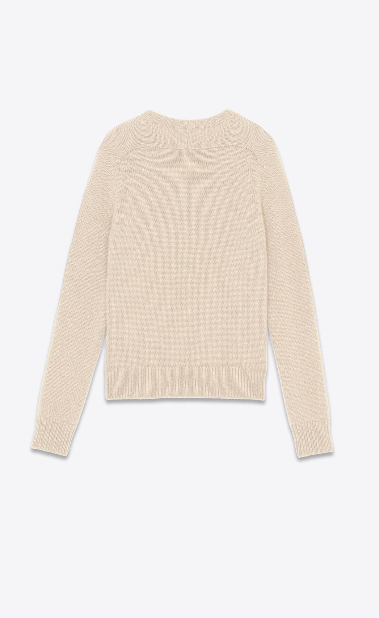 YSL Cashmere Pullover Beige | 21037-PESJ