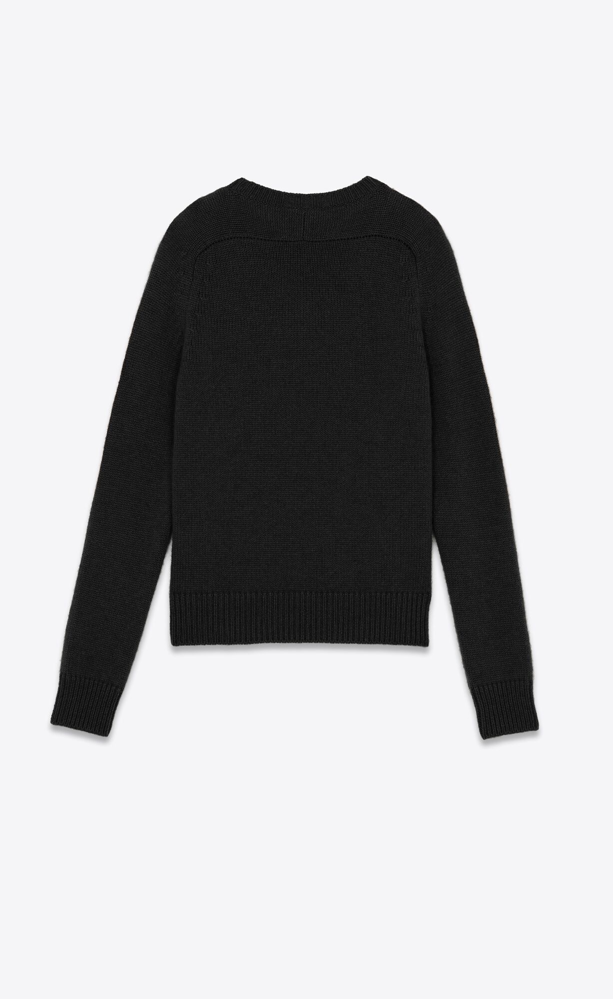 YSL Cashmere Pullover Schwarz | 65124-WHNM