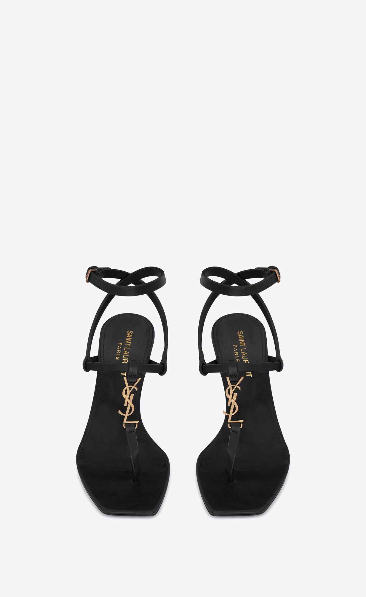 YSL Cassandra Sandals In Smooth Leder Schwarz | 71536-JEUK