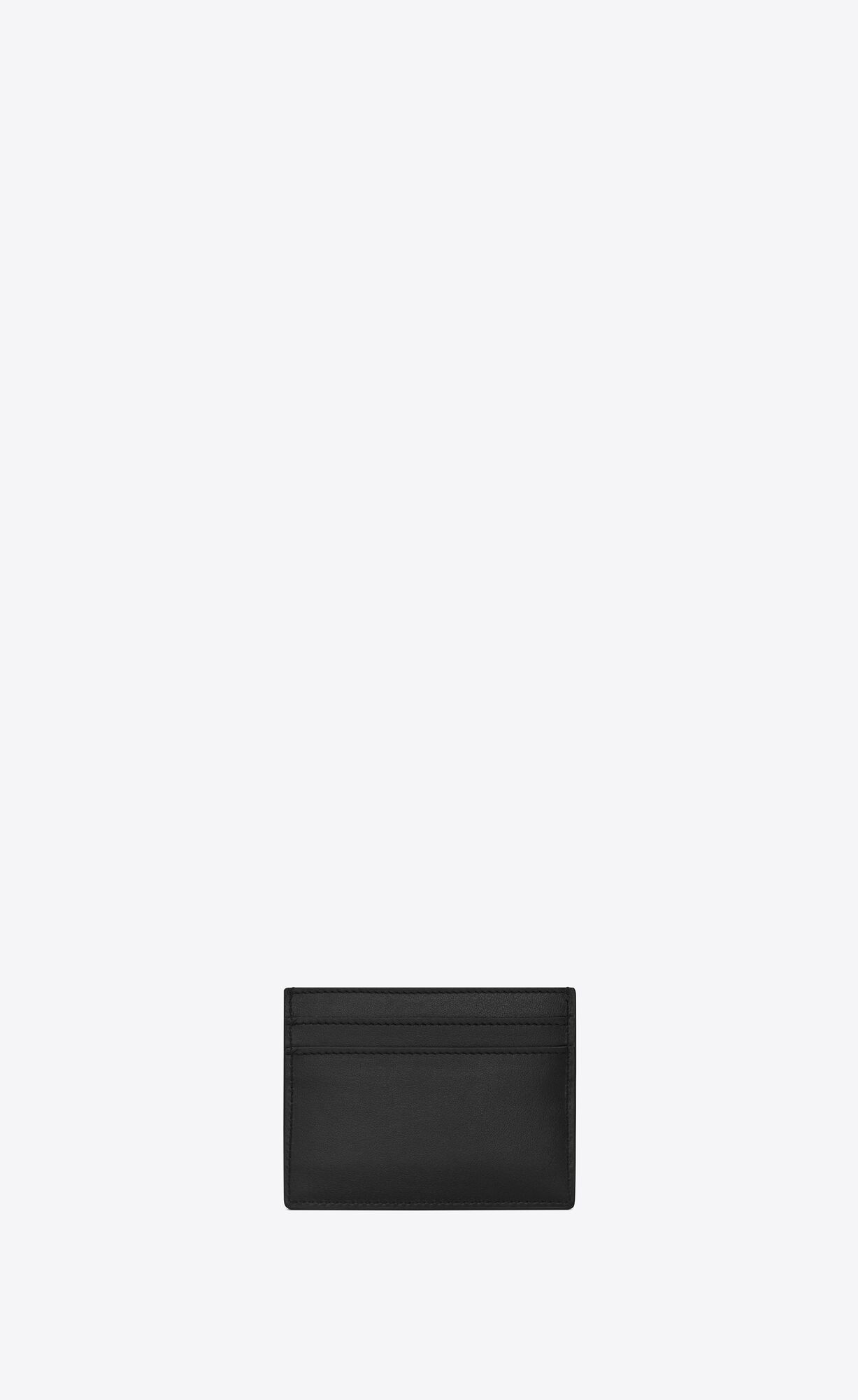 YSL Cassandre Card Case In Smooth Leder Schwarz | 74096-OJUZ