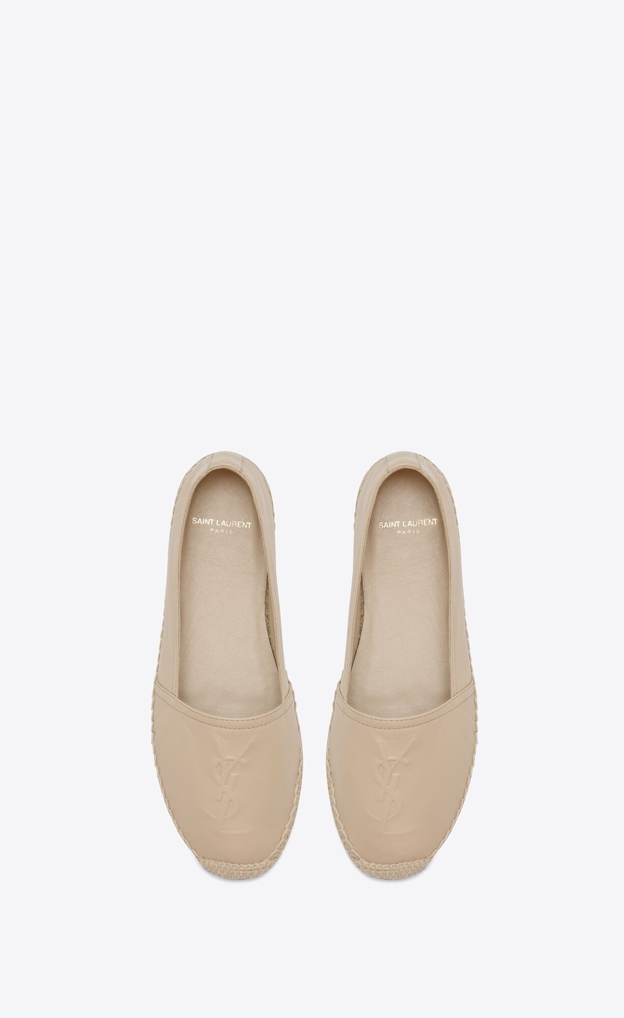 YSL Cassandre Espadrilles In Lambskin Powder | 50916-KYQC