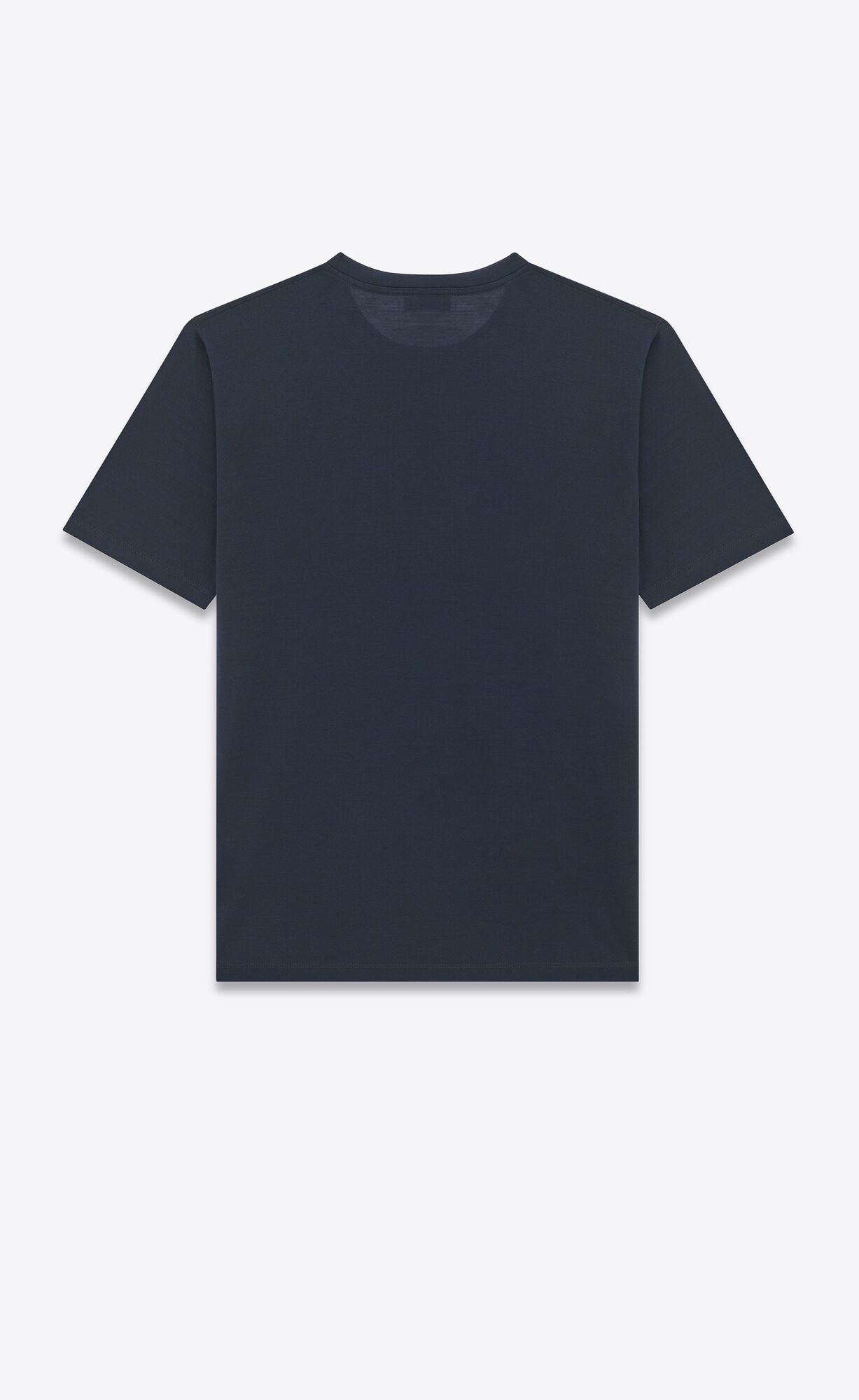 YSL Cassandre T-shirt In Wolle And Silk Indigo | 45369-FNTQ