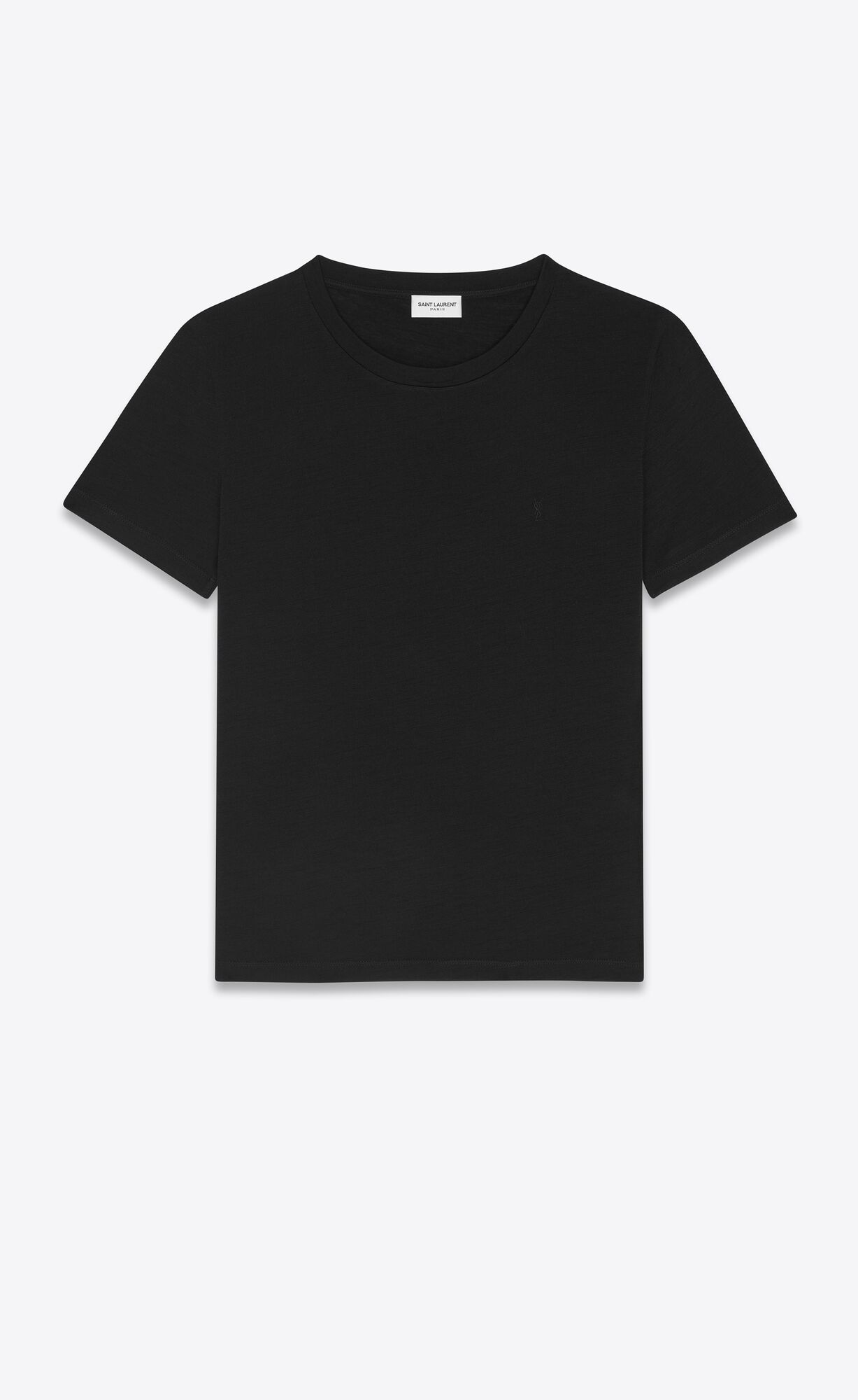 YSL Cassandre T-shirt In Wolle Jersey Noir | 71458-KLDT