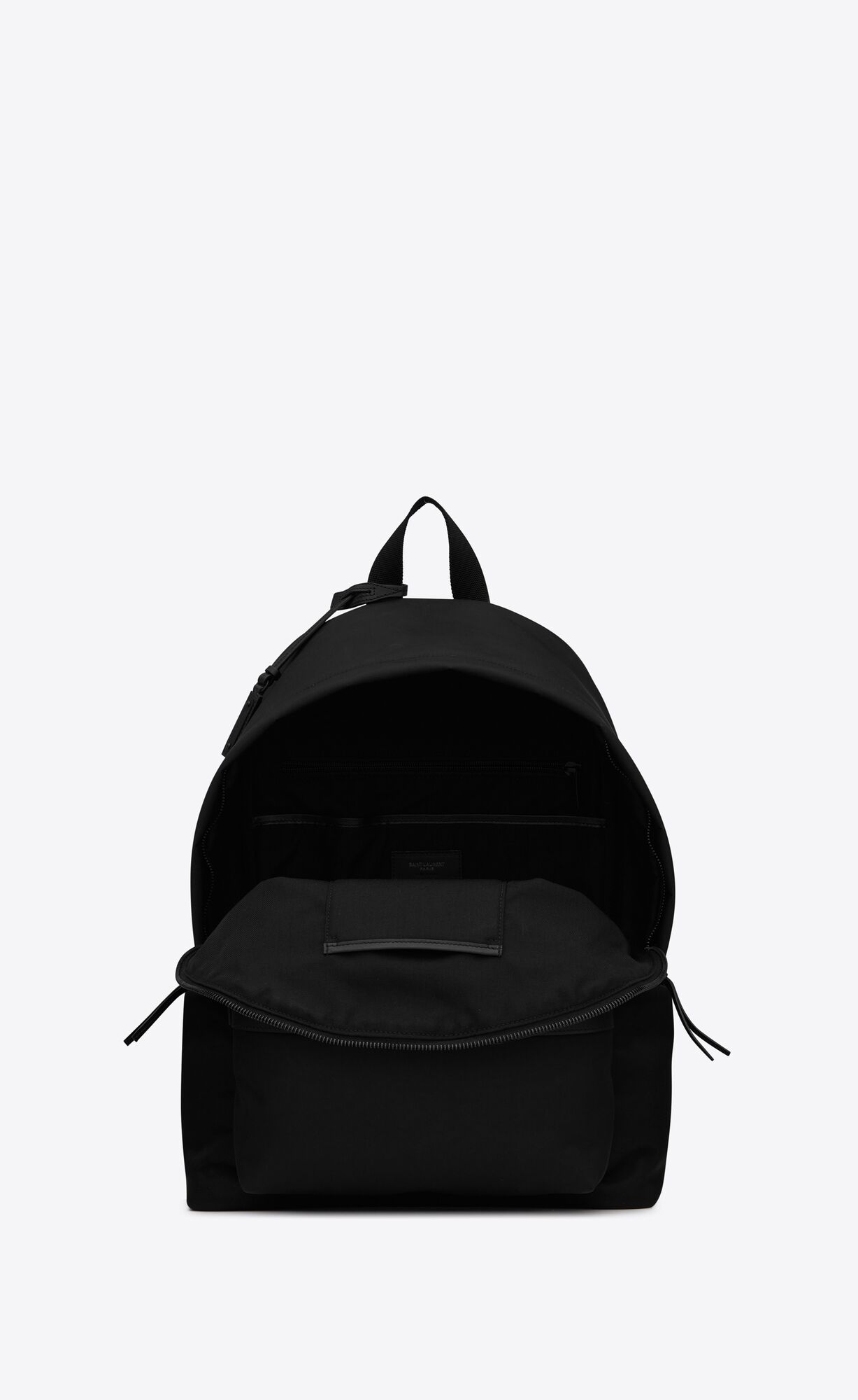 YSL City Backpack In Econyl® Smooth Leder And Nylon Noir | 46278-HCBO