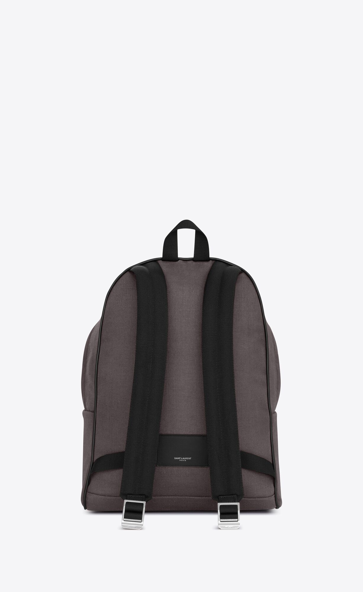 YSL City Backpack In Nylon Canvas And Leder Storm | 56149-KHSM