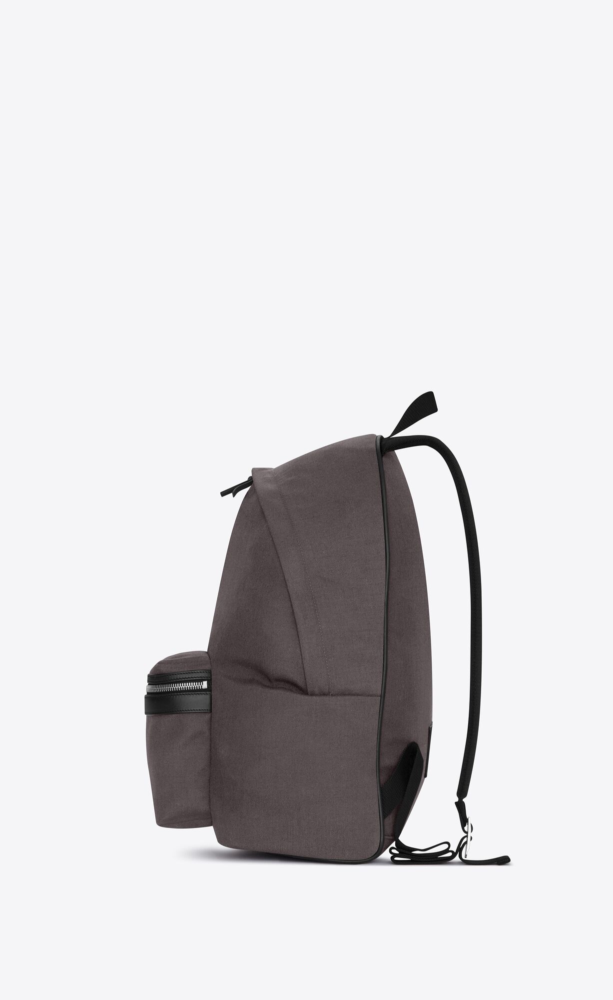 YSL City Backpack In Nylon Canvas And Leder Storm | 56149-KHSM