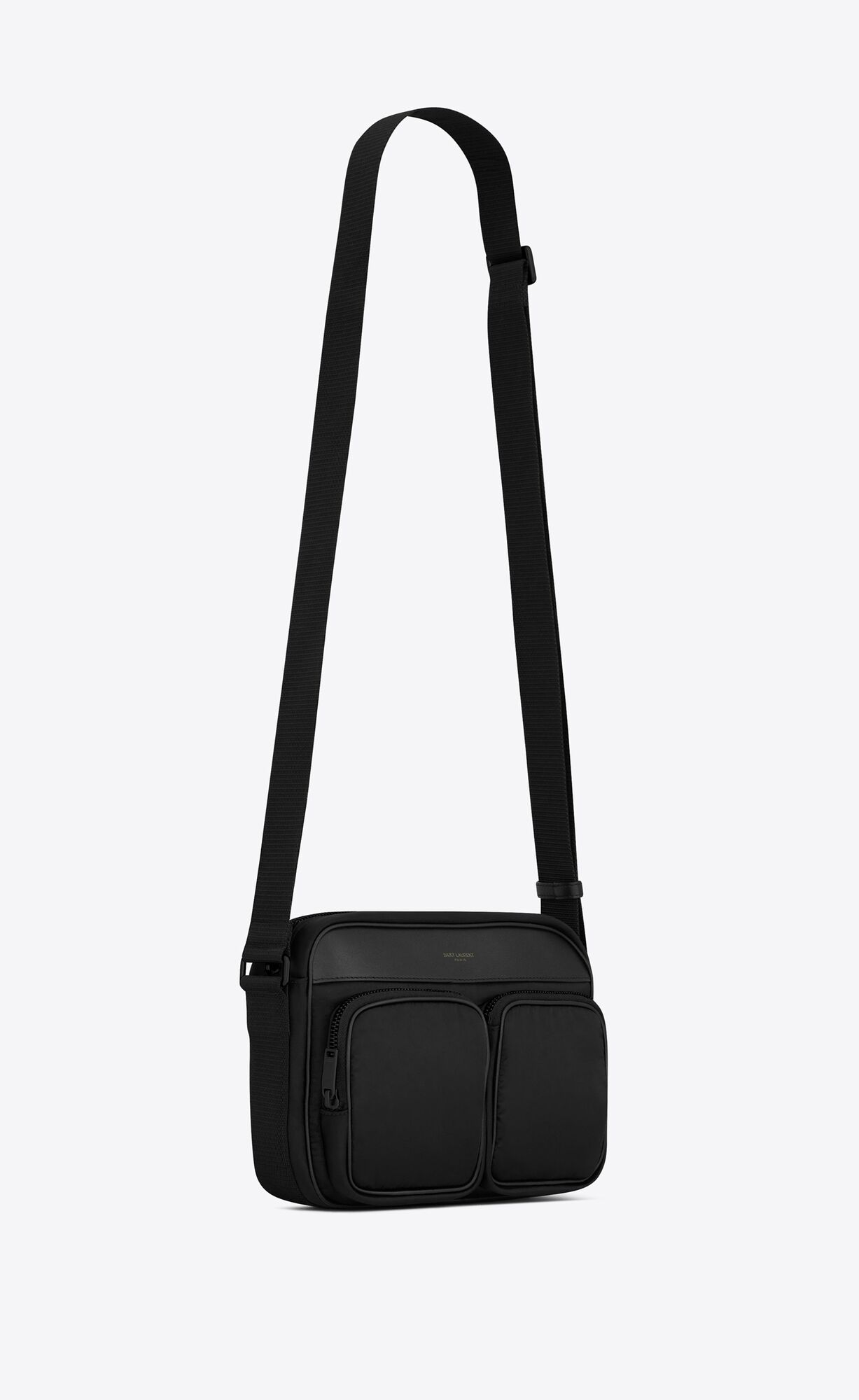 YSL City Saint Laurent New Camera Bag In Econyl® Regenerated Nylon Schwarz | 81025-VPOU