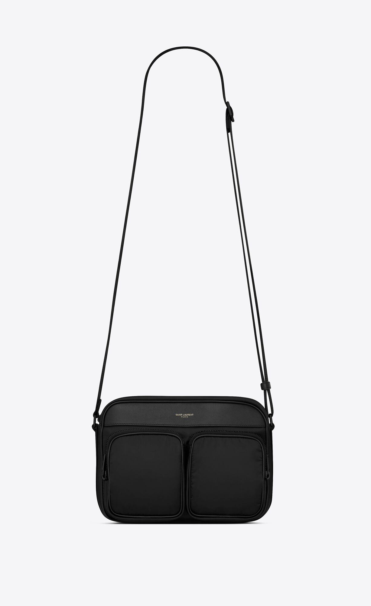 YSL City Saint Laurent New Camera Bag In Econyl® Regenerated Nylon Schwarz | 81025-VPOU