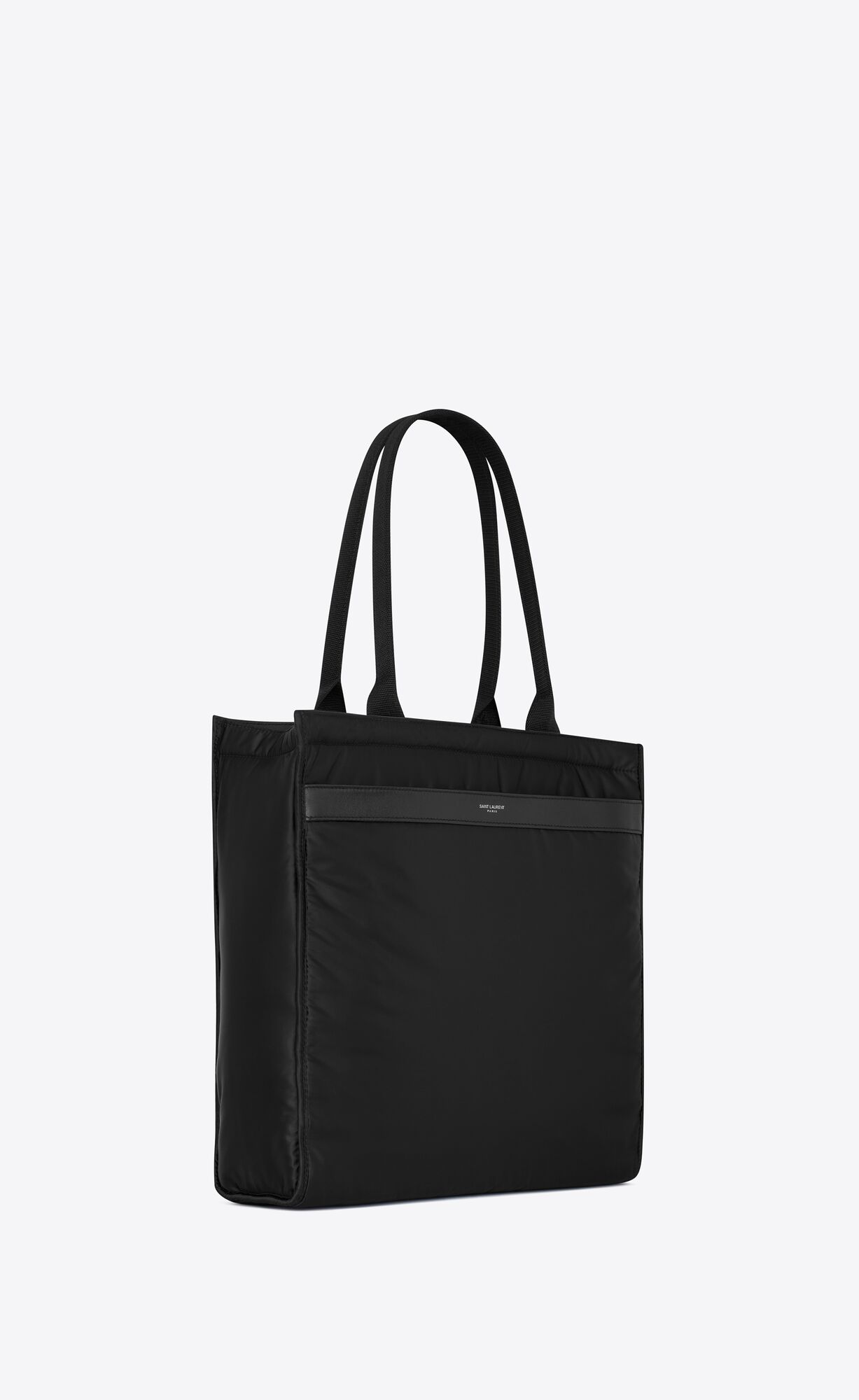 YSL City Saint Laurent Tote Bag In Econyl® Regenerated Nylon Schwarz | 04195-KBDC