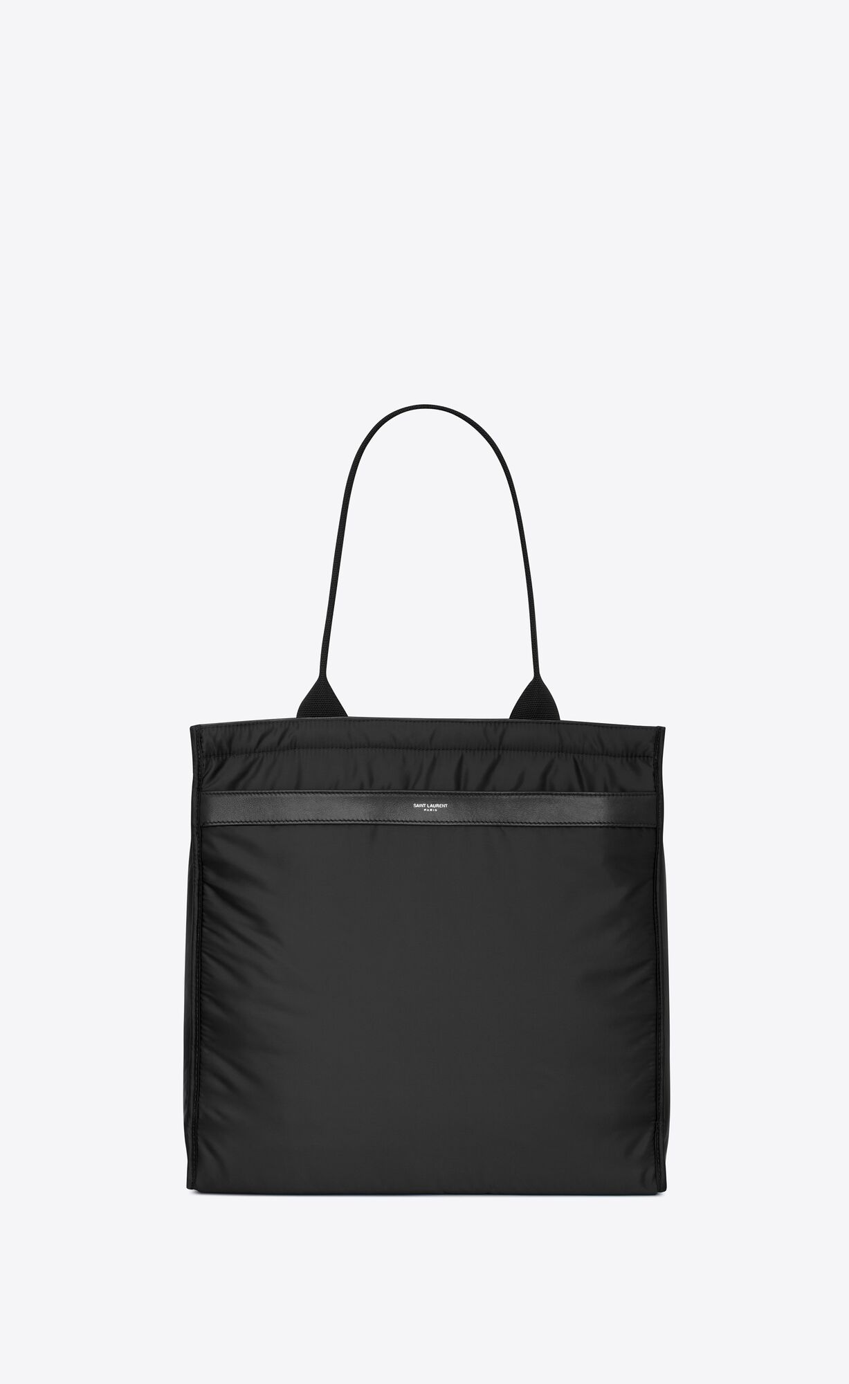 YSL City Saint Laurent Tote Bag In Econyl® Regenerated Nylon Schwarz | 04195-KBDC