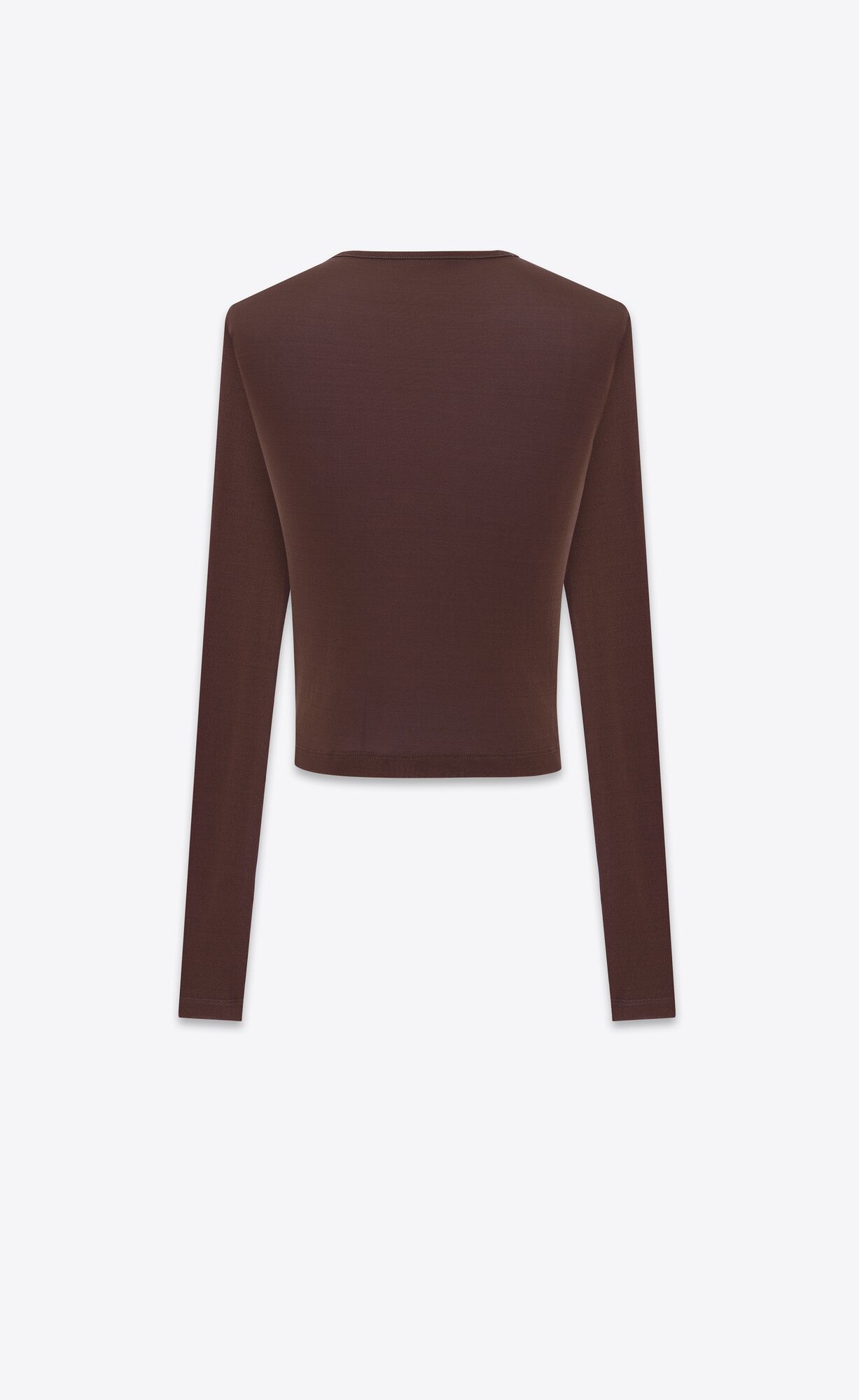 YSL Cropped Top In Jersey Bordeaux | 02158-LHYW