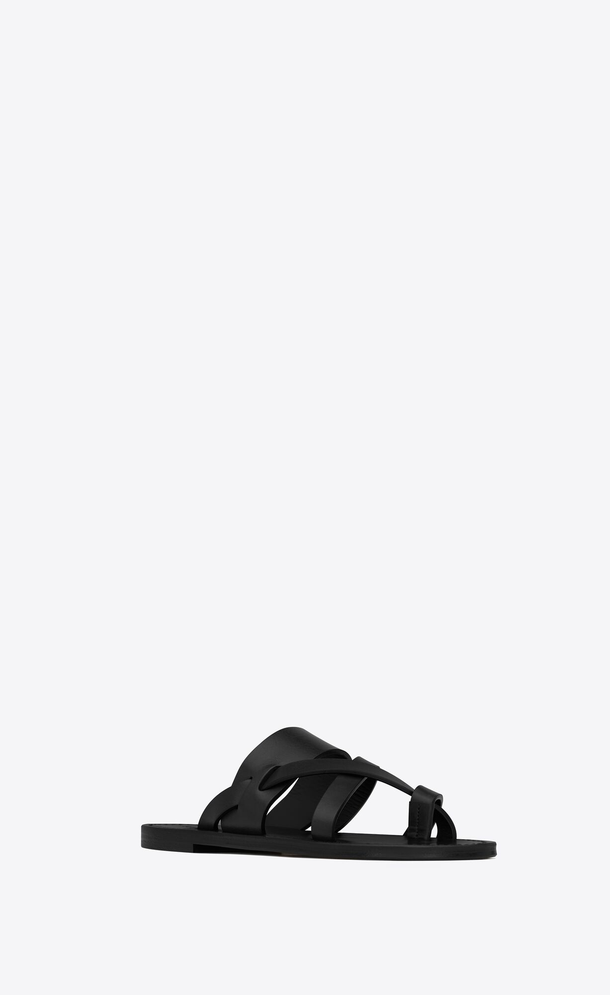 YSL Culver Mules In Smooth Leder Schwarz | 93065-UGPF