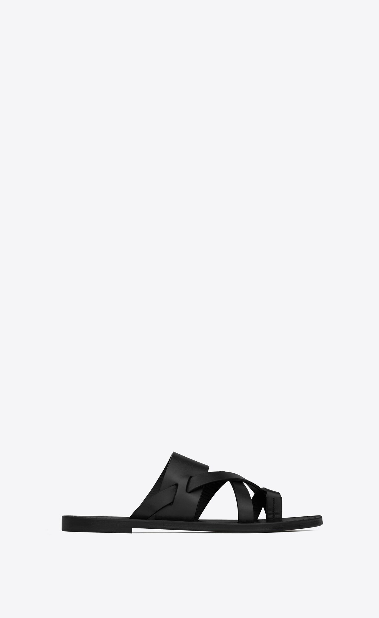 YSL Culver Mules In Smooth Leder Schwarz | 93065-UGPF