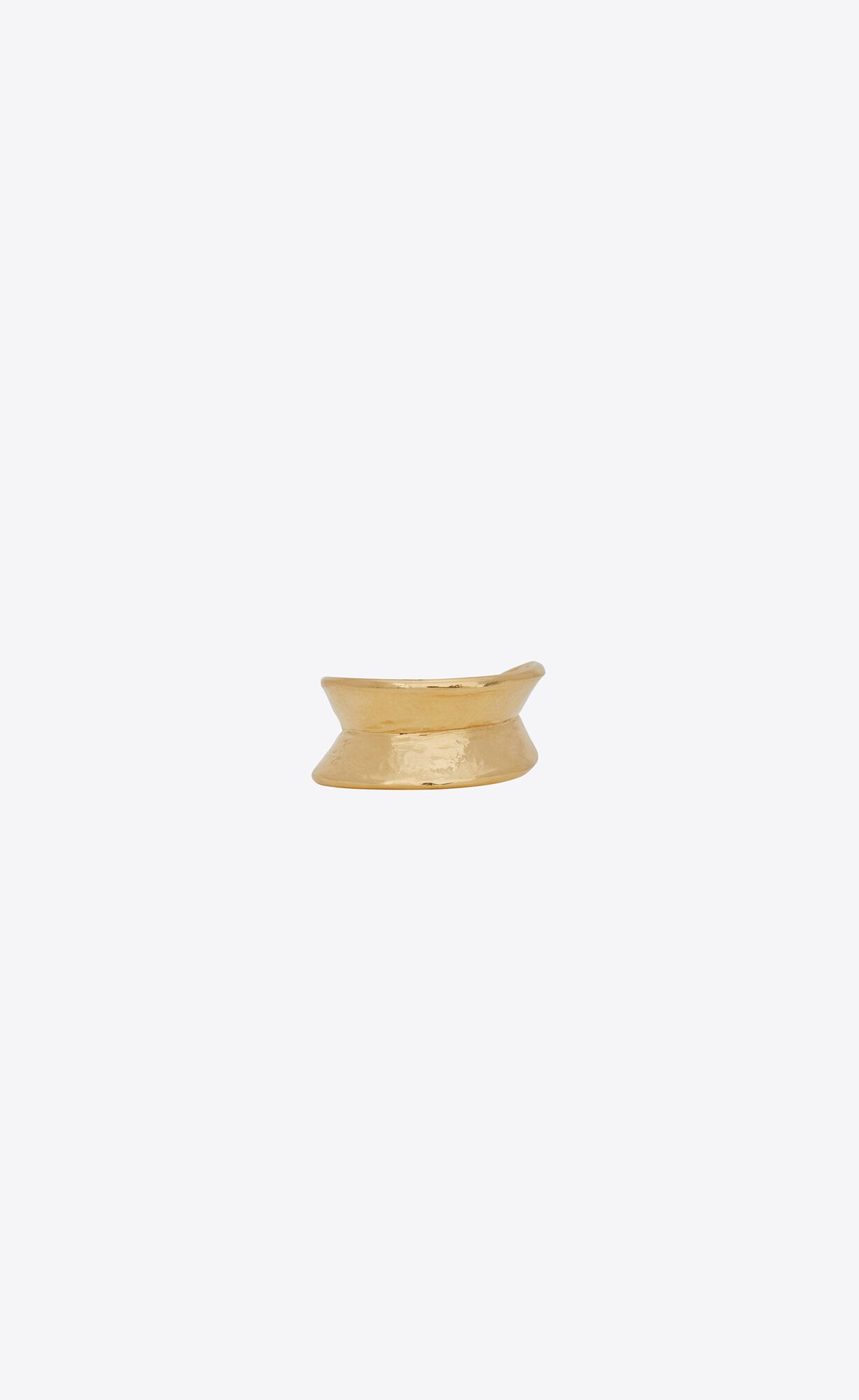 YSL Curve Ring In Metal Gold | 72013-ZWYE