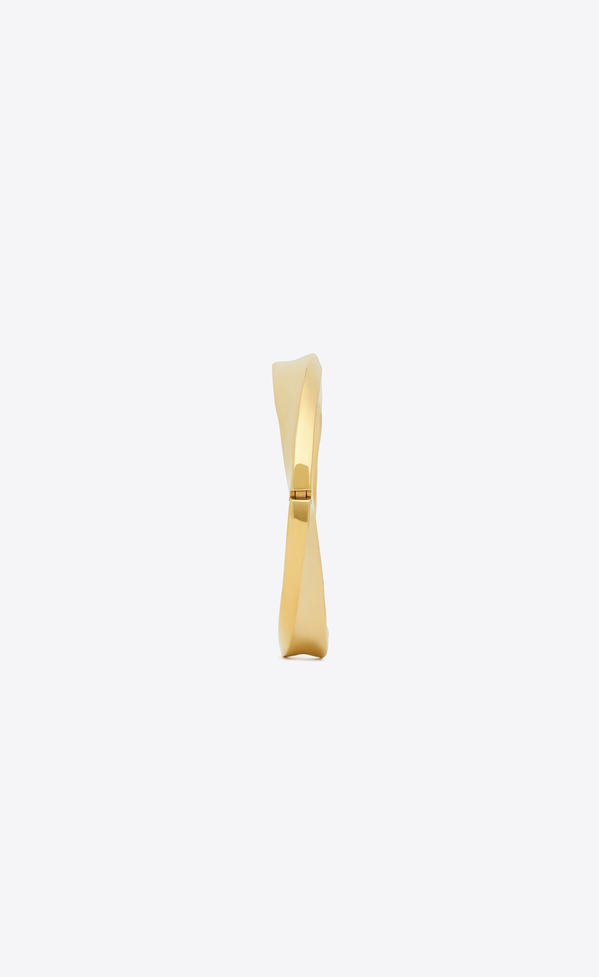 YSL Deco Twist Bracelet In Metal Gold | 95207-JSBL