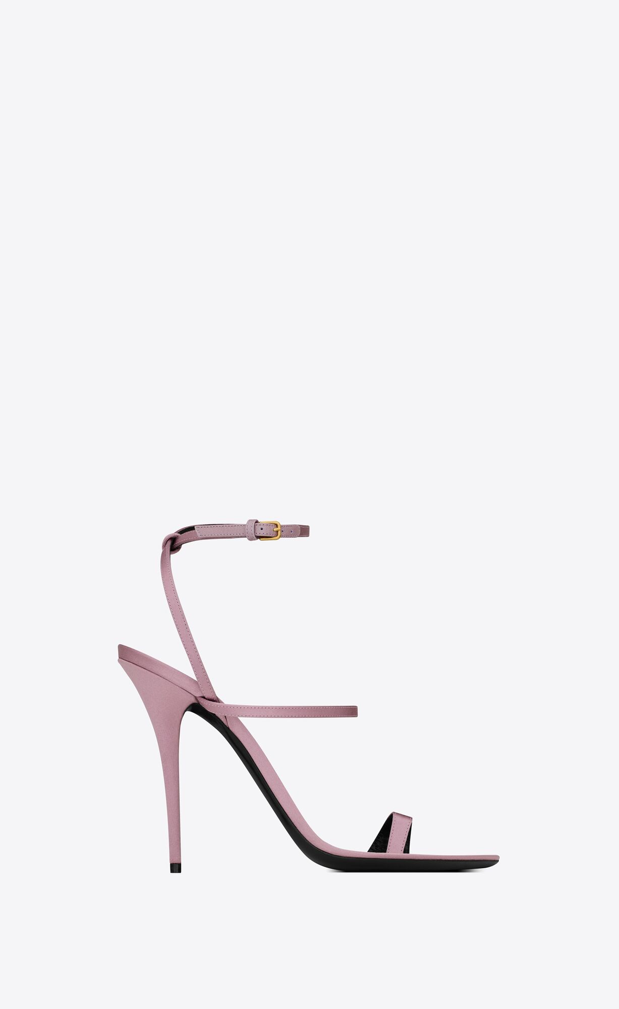 YSL Dive Sandals In Silk Satin Rosa | 08735-IUON