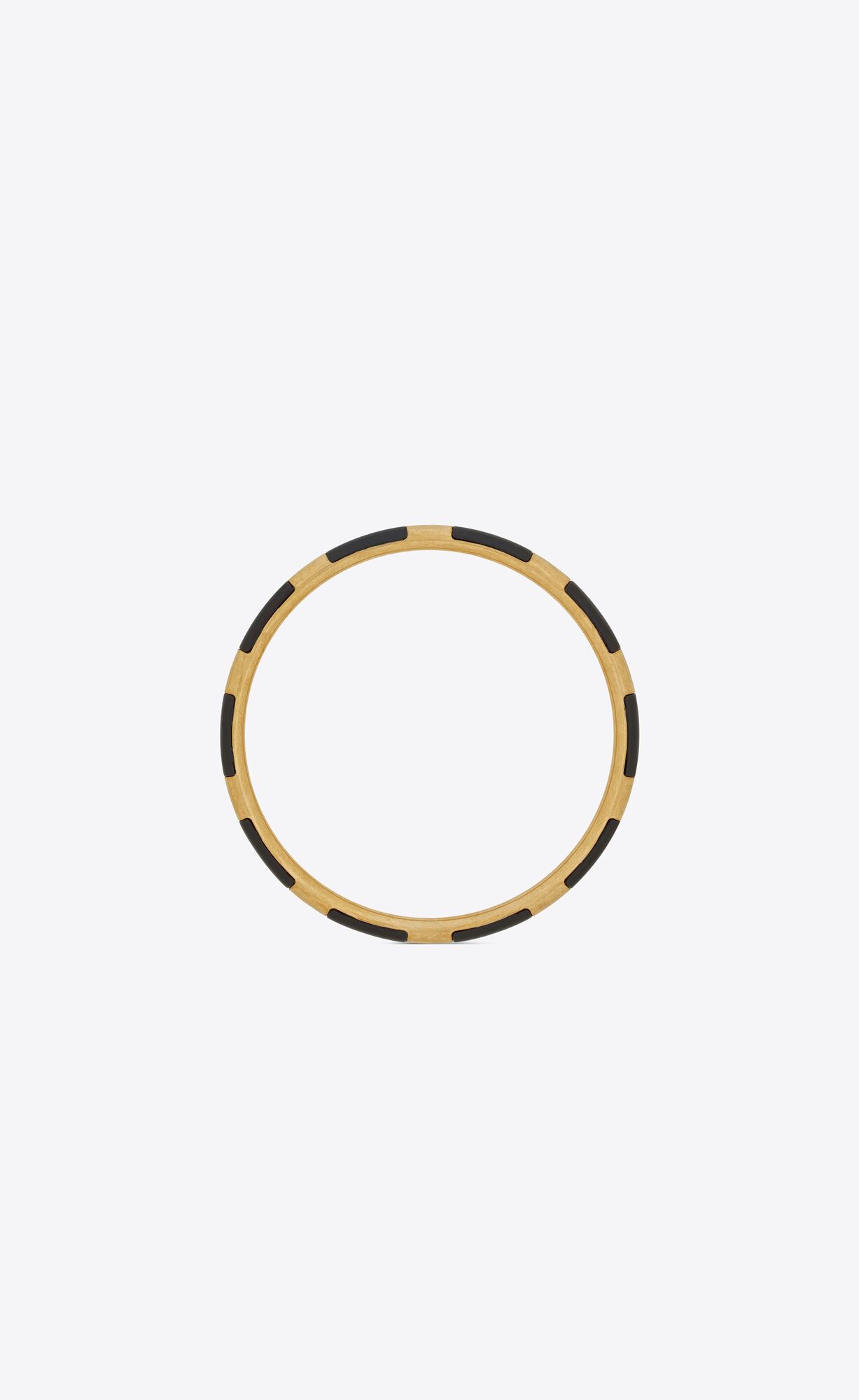 YSL Domino Bangle In Metal And Resin Gold Schwarz | 04268-GODP