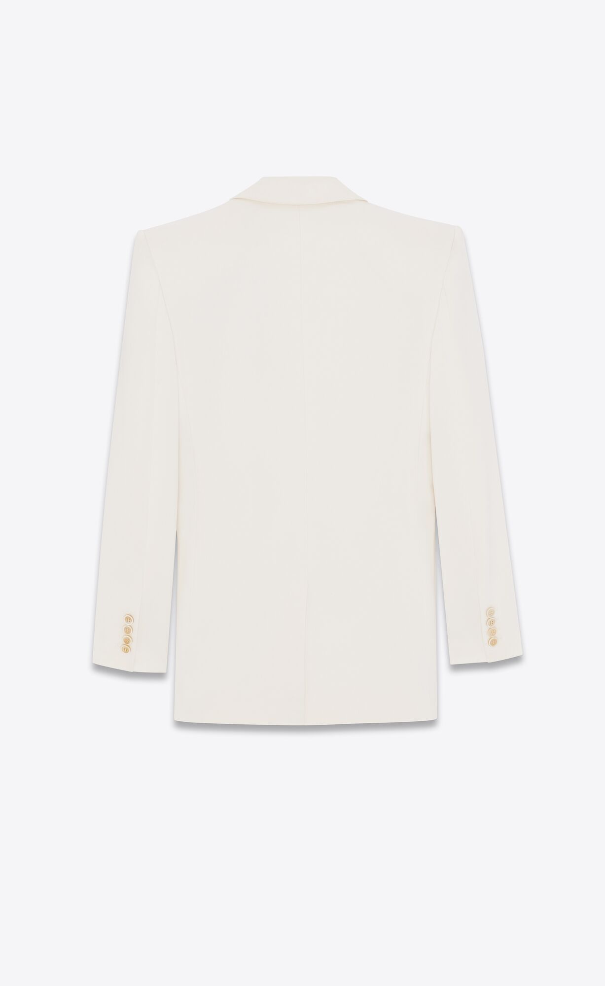 YSL Double-breasted Jacket In Silk Satin Shell | 95283-XKPZ