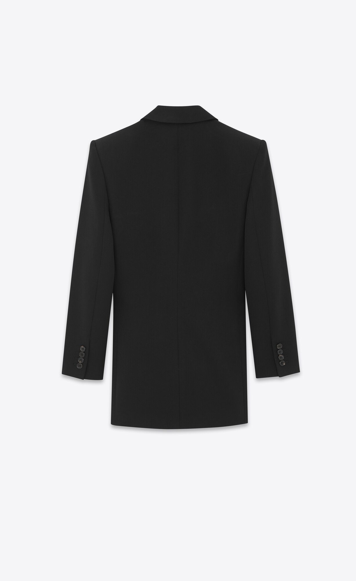 YSL Double-breasted Jacket In Wolle Schwarz | 09561-PWNY