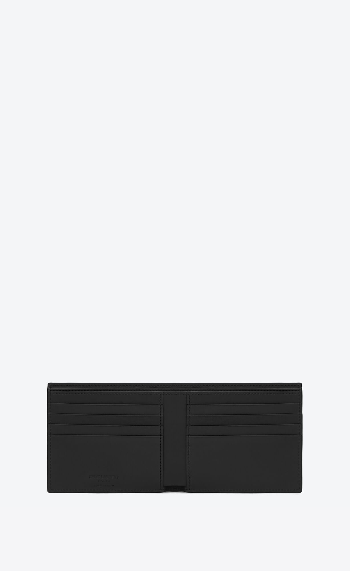 YSL East/West Wallet In Smooth Leder Schwarz | 15924-YQJV