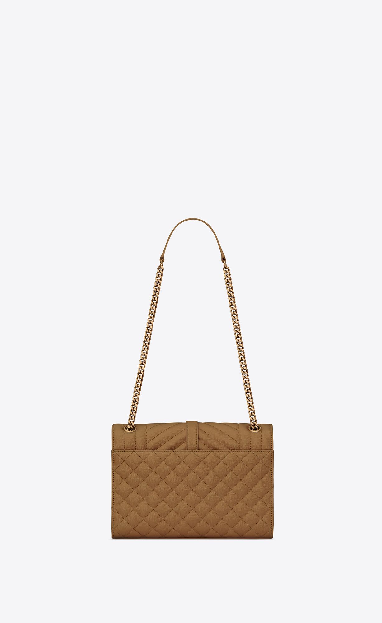 YSL Envelope Medium Chain Bag In Mix Matelassé Grain De Poudre Embossed Leder Old Oil | 85240-PQCD