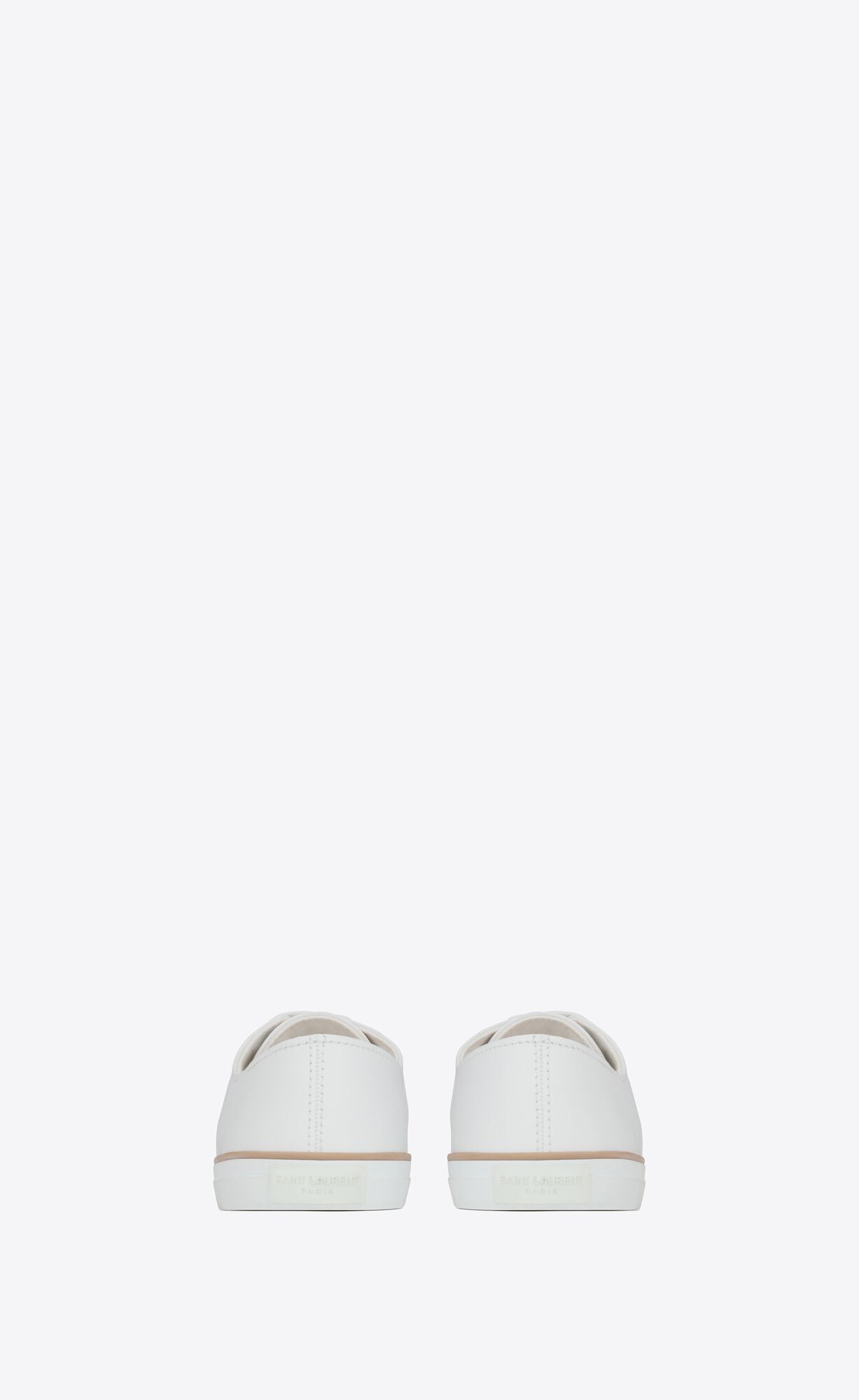 YSL Feliz Low Top Sneakers In Smooth Leder Blanc | 20165-ENOT