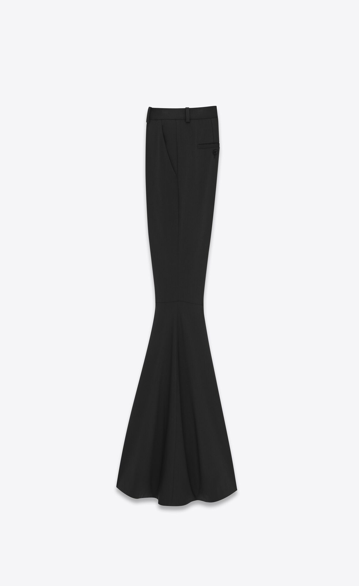 YSL Flared Pants In Gabardine Schwarz | 64238-CVYT