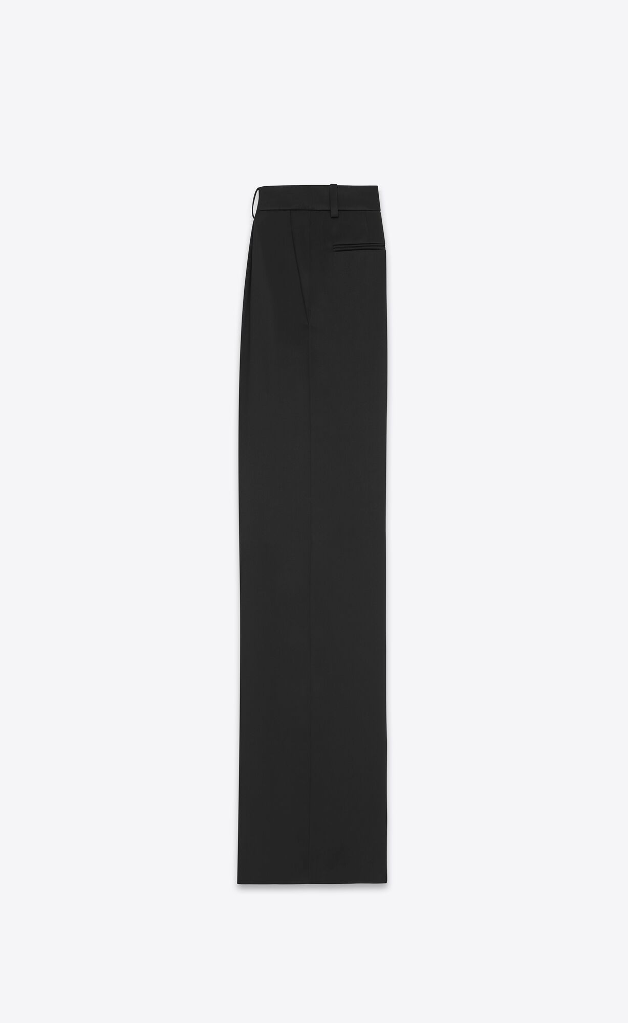 YSL Flared Pants In Satin Schwarz | 97248-CYRD