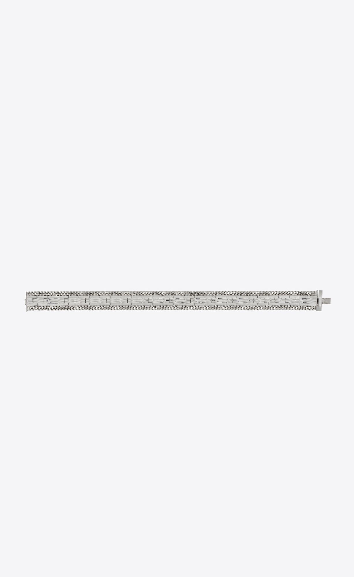 YSL Frieze Articulated Bracelet In Metal Palladium | 24379-FVWK