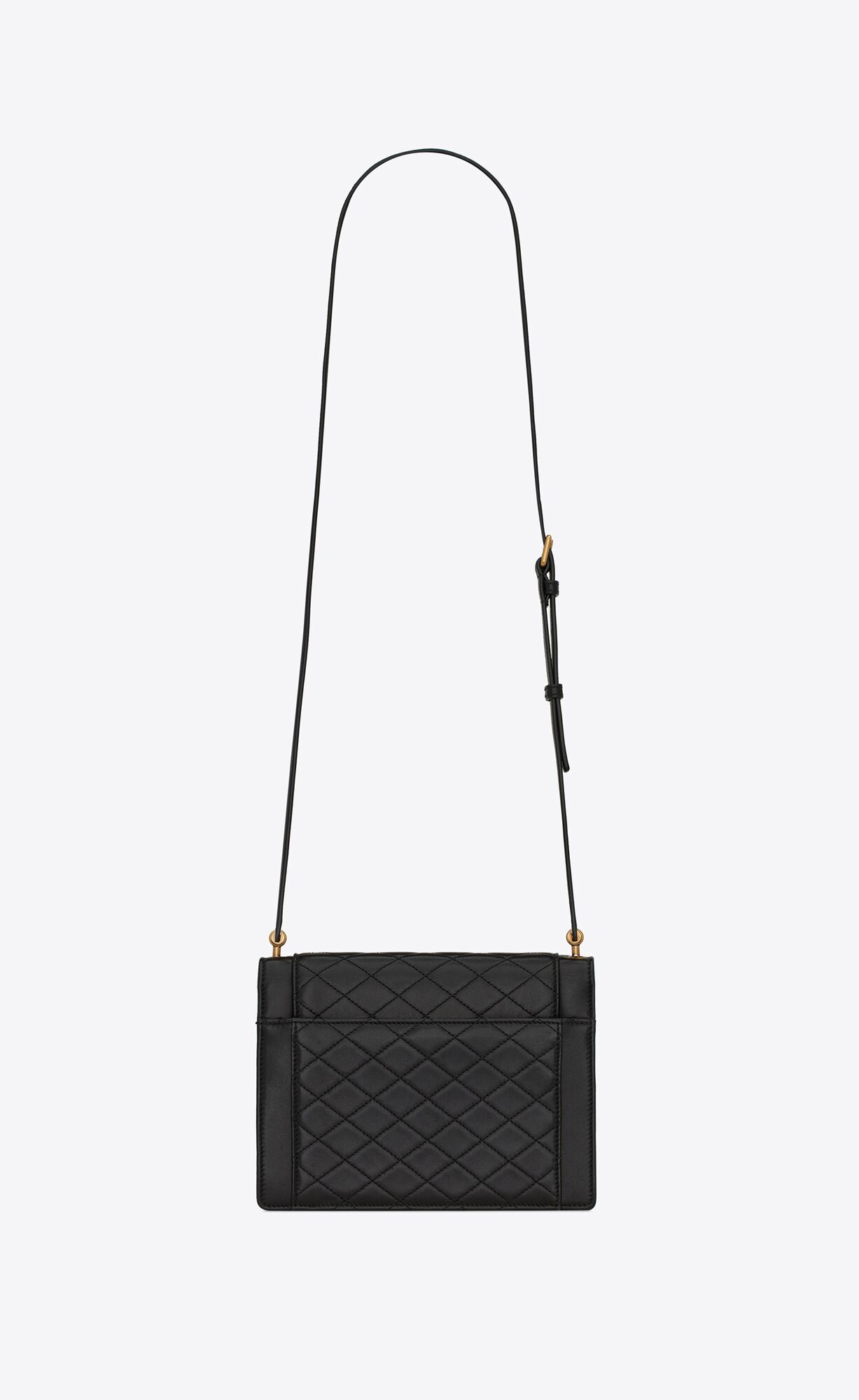 YSL Gaby Mini Satchel In Gesteppt Lambskin Noir | 63984-WNXP