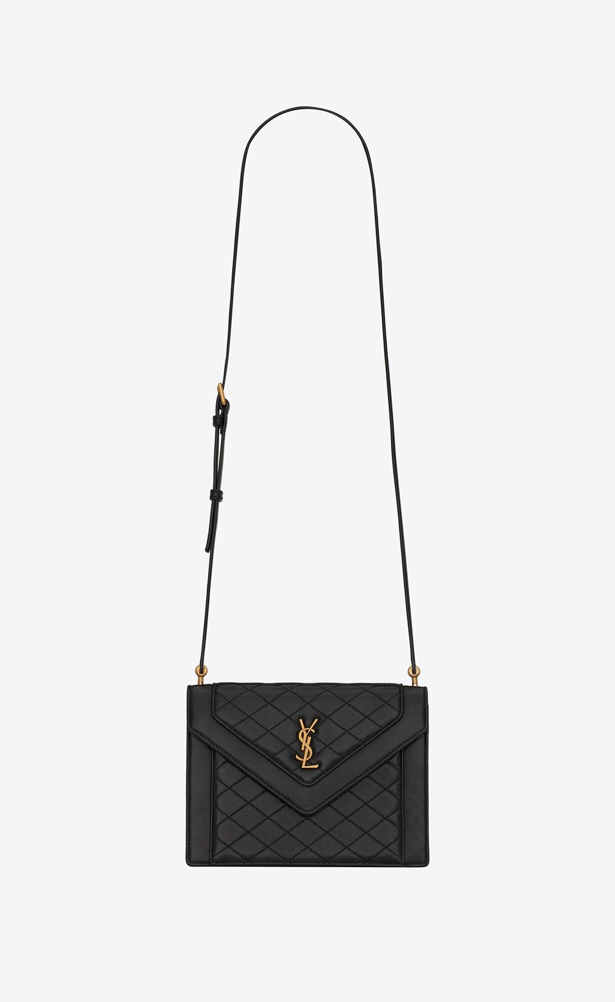 YSL Gaby Mini Satchel In Gesteppt Lambskin Noir | 63984-WNXP