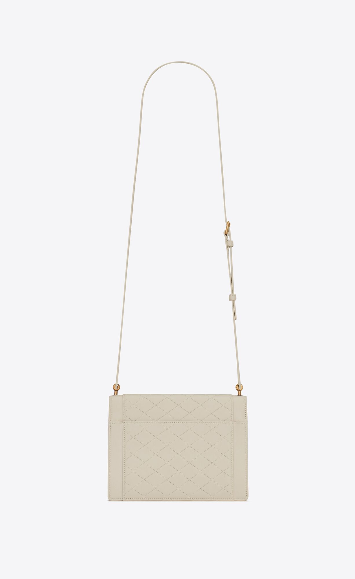 YSL Gaby Mini Satchel In Gesteppt Lambskin Blanc Vintage | 92587-PAYH