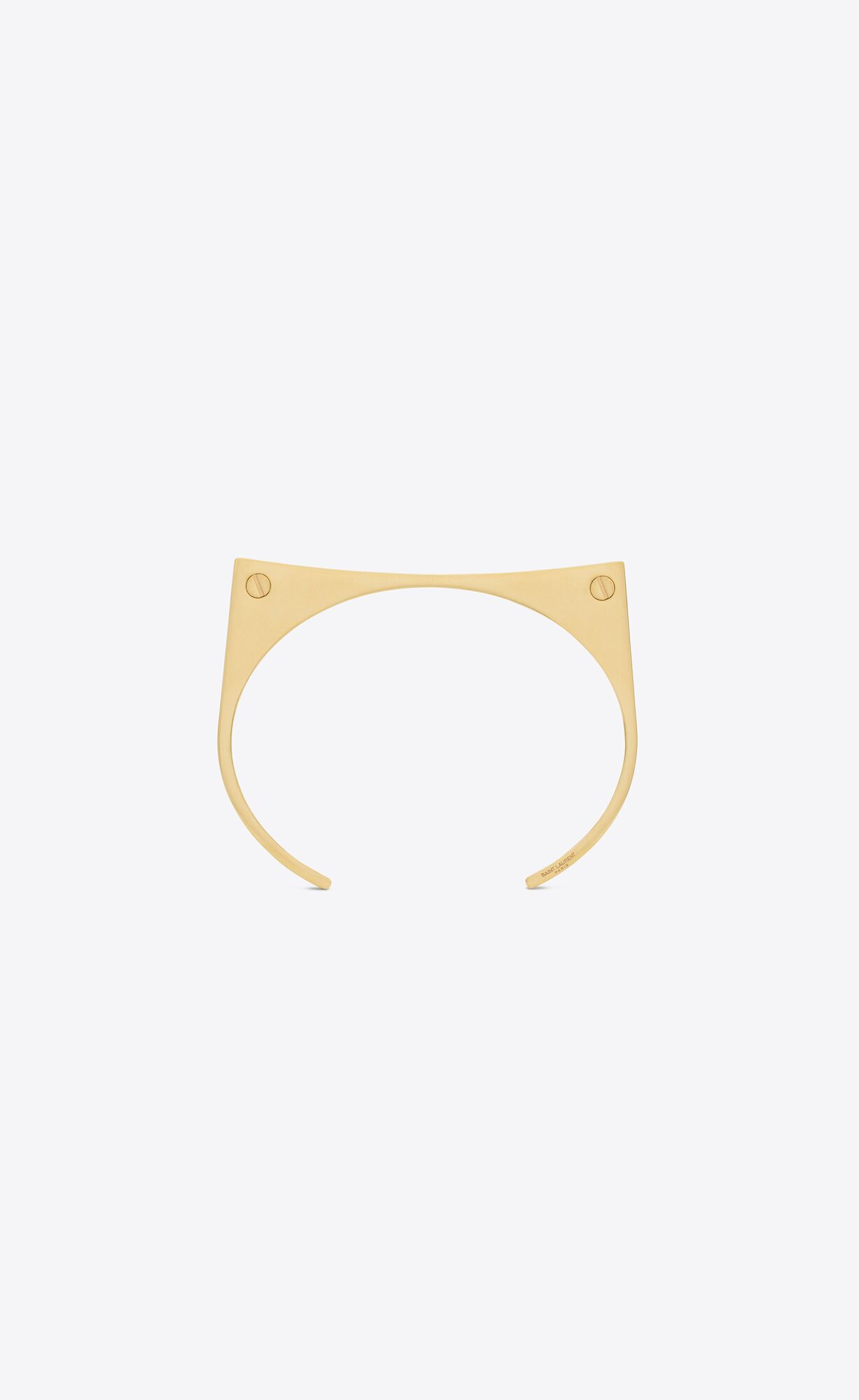 YSL Geometric Bracelet In Metal Gold | 80536-ZTVA