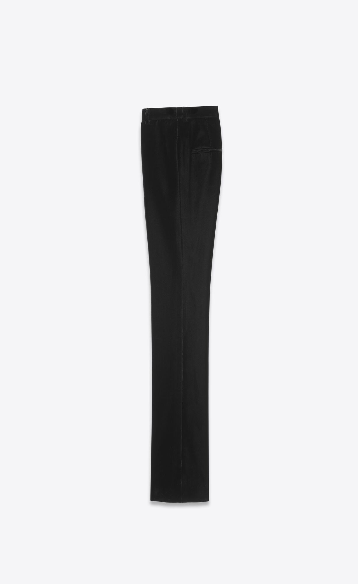 YSL Gerade-leg Pants In Velvet Noir | 32198-VSZE